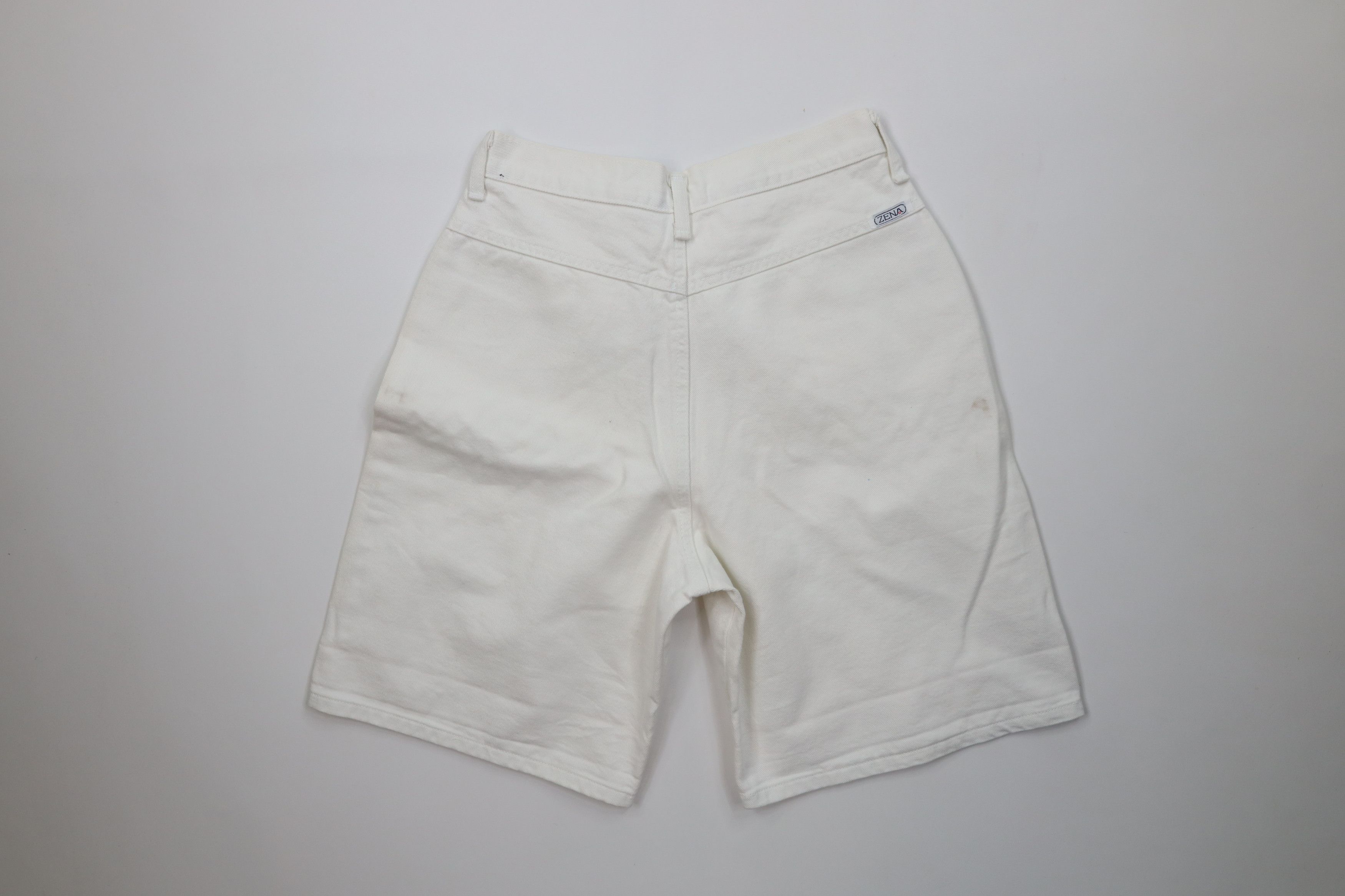 Vintage Vintage 90s Streetwear Relaxed Fit Denim Shorts White USA Size 27" / US 4 / IT 40 - 10 Thumbnail