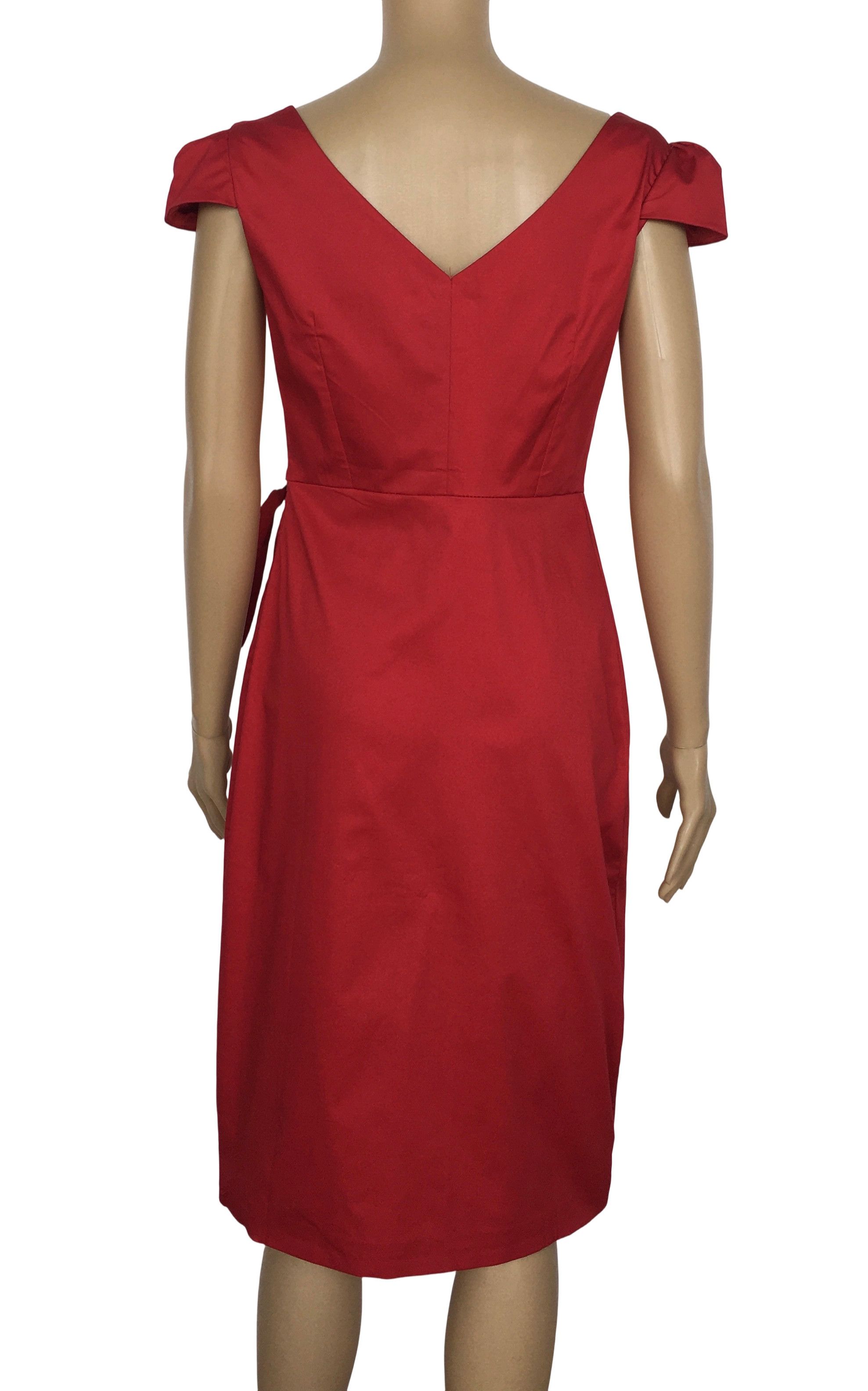 Other Red Vintage Style Pencil Dress Size L / US 10 / IT 46 - 3 Thumbnail