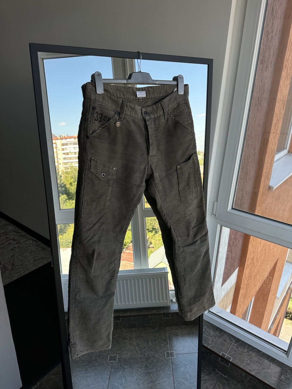 G-Star Vintage G Star Raw Velvet General 3D Tapered Cargo Pants Size US 33 - 2 Thumbnail