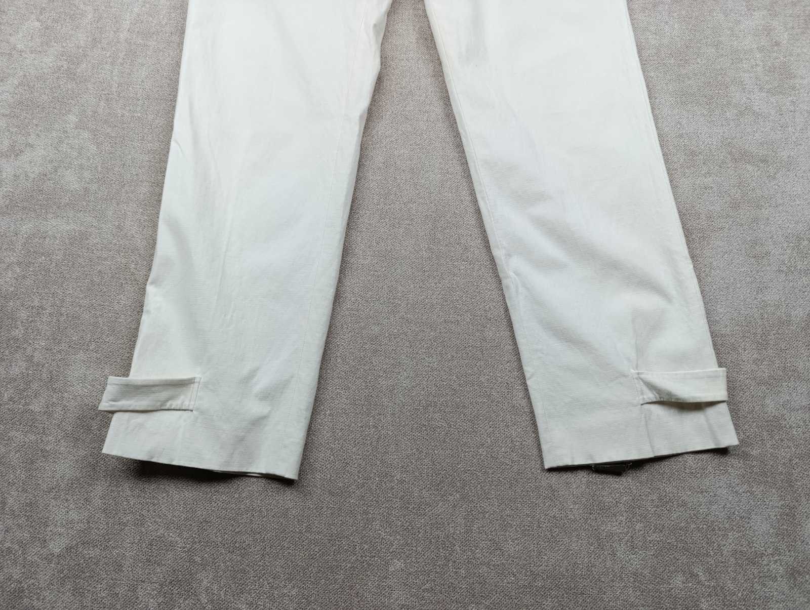 Gucci GUCCI VINTAGE CREAM COTTON BAMBOO BUCKLE TAPERED PANTS Size 28" / US 6 / IT 42 - 6 Thumbnail