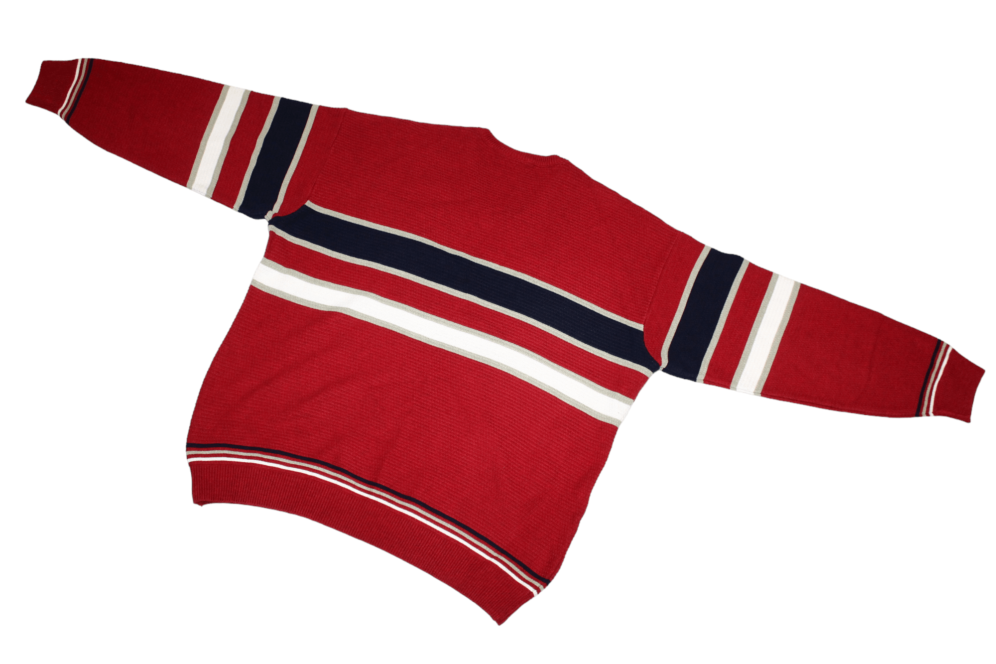 Lacoste VTG 80s Lacoste V-neck Rib Knit Acrylic Cotton Jumper Size US XL / EU 56 / 4 - 11 Thumbnail