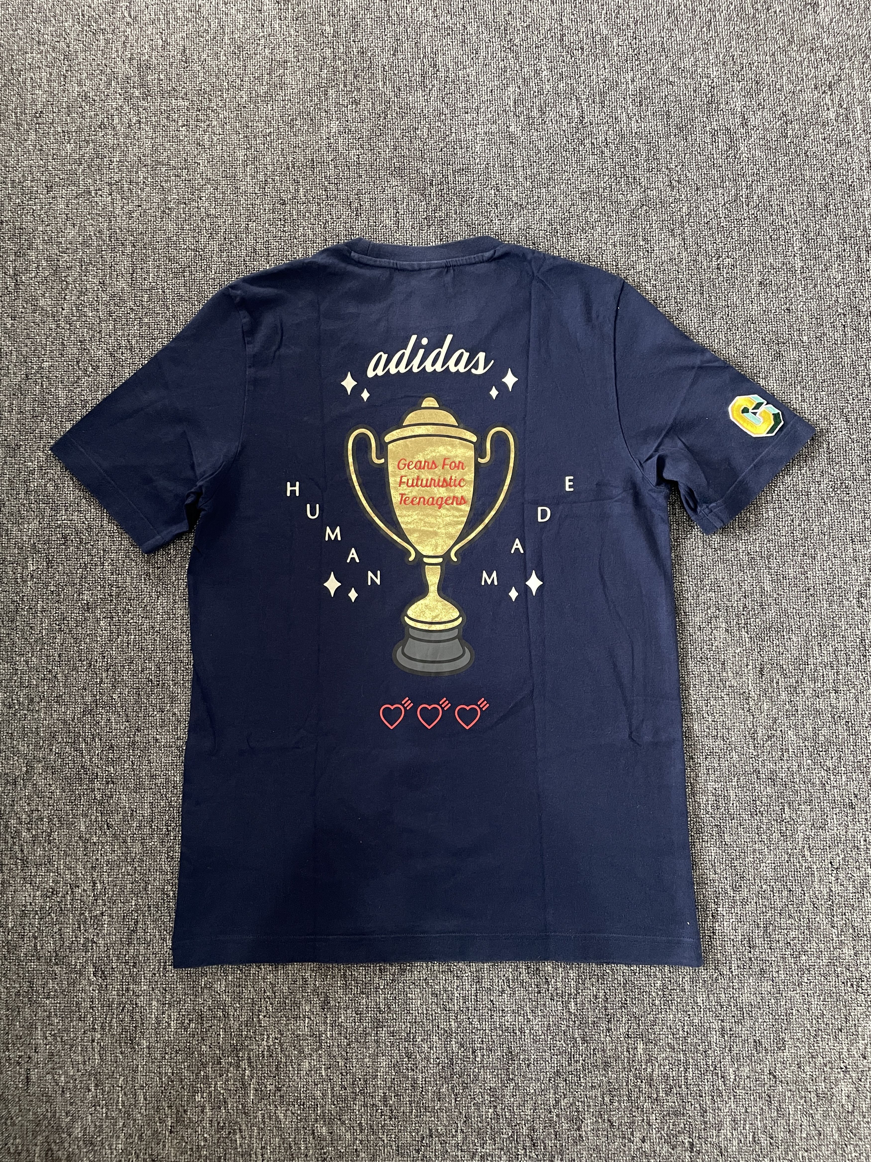 Adidas × Human Made Human Made X Adidas Consortium Graphic T-Shirt Navy Size US S / EU 44-46 / 1 - 6 Thumbnail