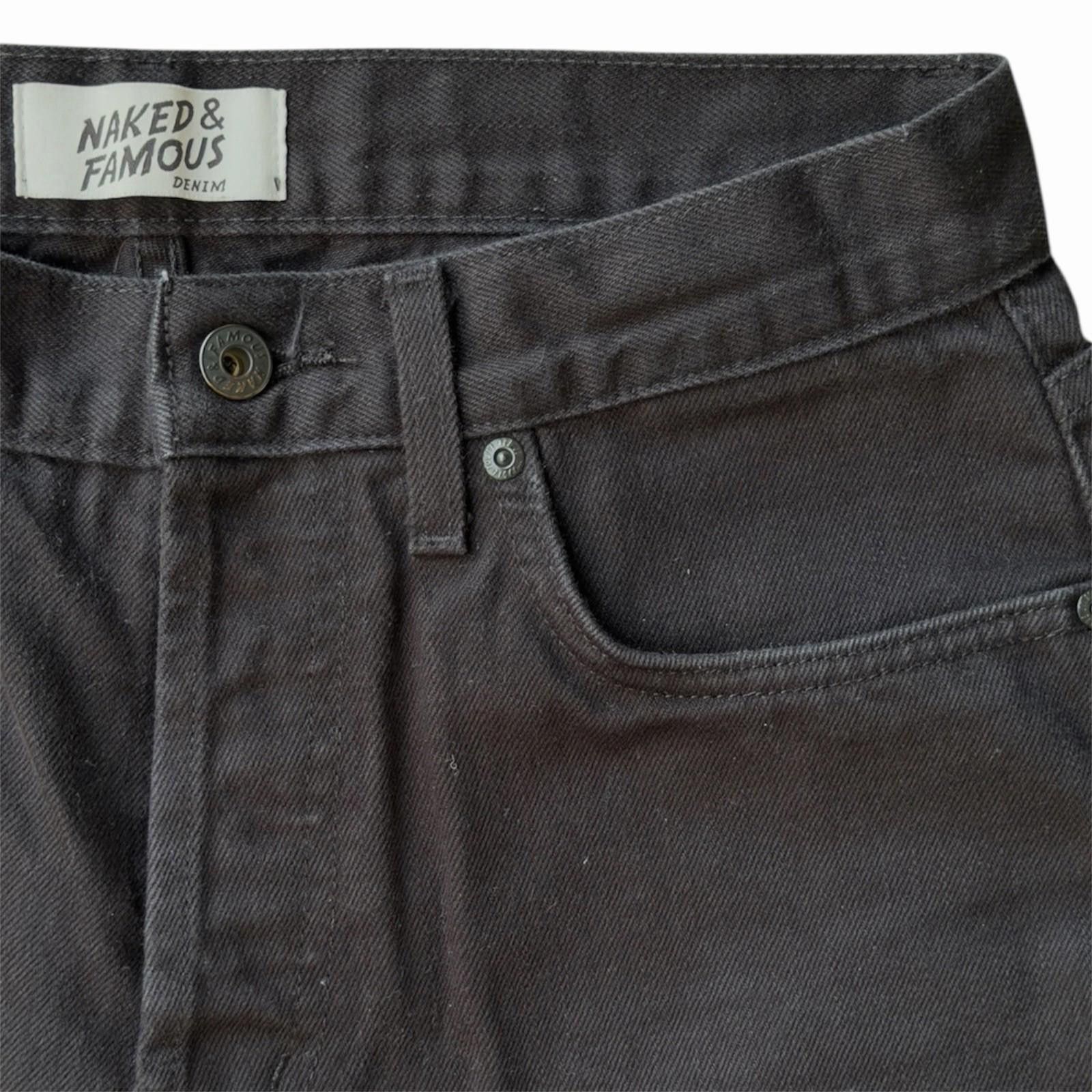 Naked & Famous Naked & Famous Easy Guy Black Selvedge Chino Pants Size 31 Size US 31 - 9 Thumbnail