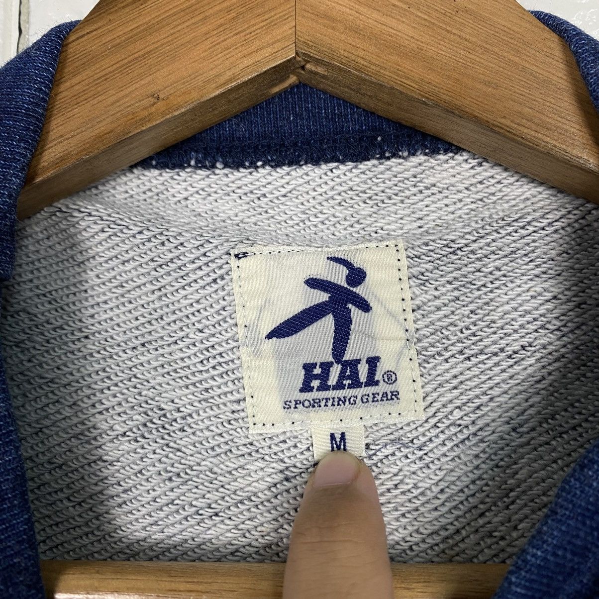Issey Miyake Vintage Indigo Sweatshirt Hai Sporting Gear Issey Miyake Size US M / EU 48-50 / 2 - 14 Thumbnail