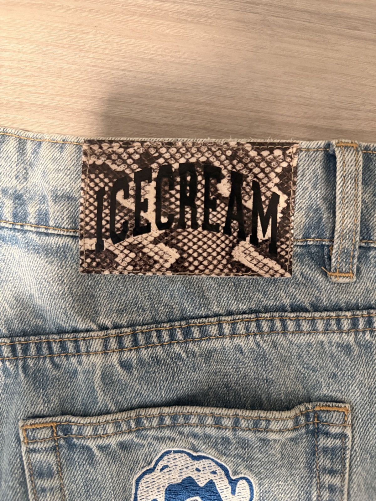 Icecream ICECREAM Snake Print Denim Jeans Size US 34 / EU 50 - 7 Thumbnail