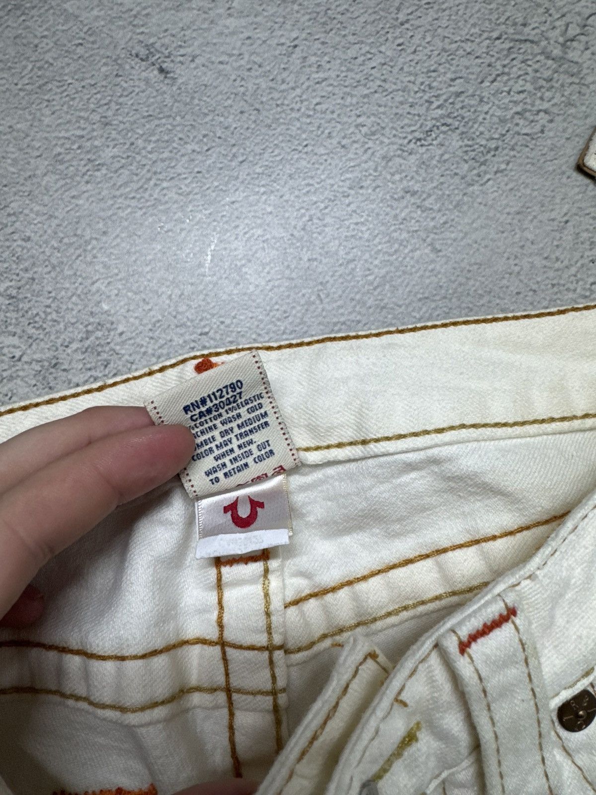 True Religion Vintage True Religion USA White Jeans 90’s Size 29" - 20 Thumbnail