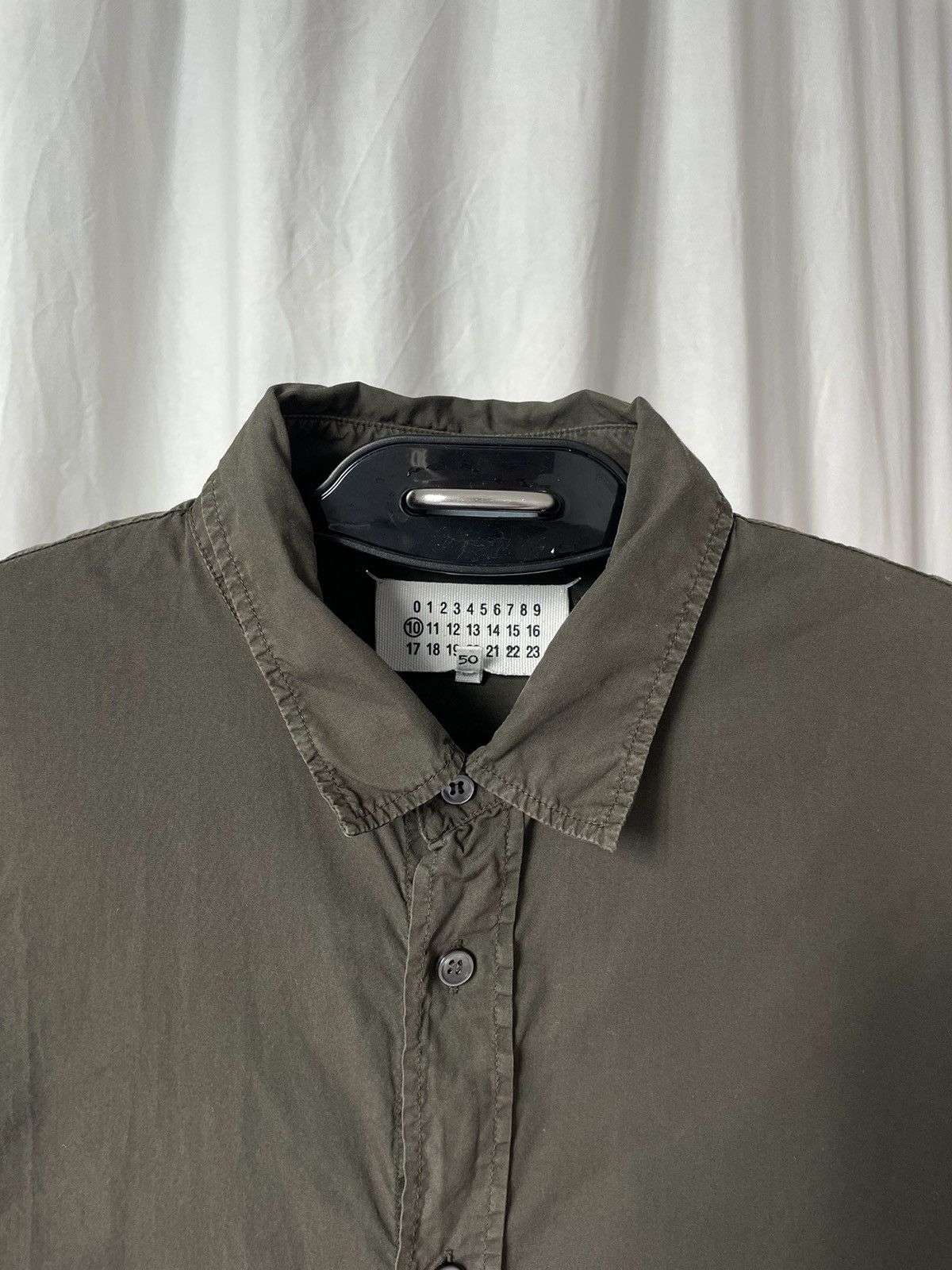 Maison Margiela Martin Margiela Vintage Khaki Cotton Shirt 50 size Size US M / EU 48-50 / 2 - 3 Thumbnail