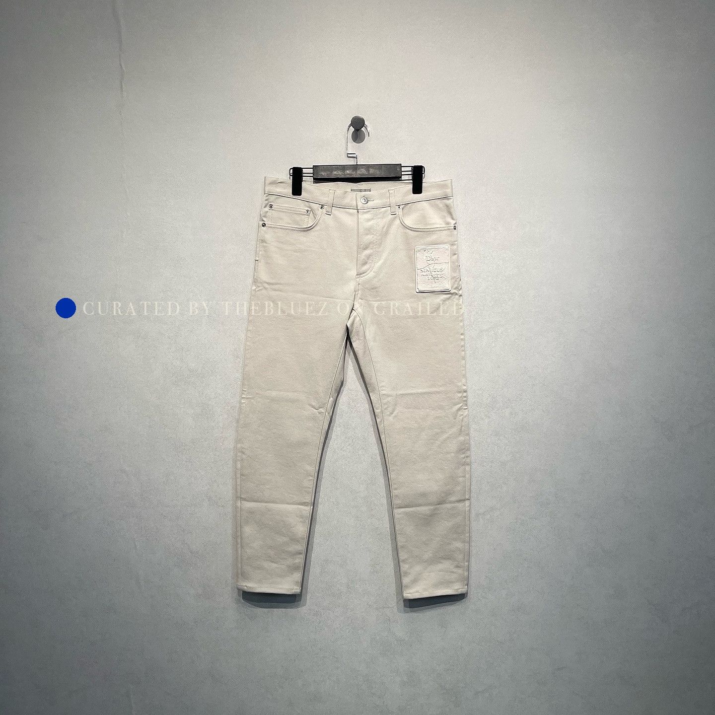 Dior Beige Logo Patch Cotton Casual Pants Size US 30 / EU 46 - 1 Thumbnail
