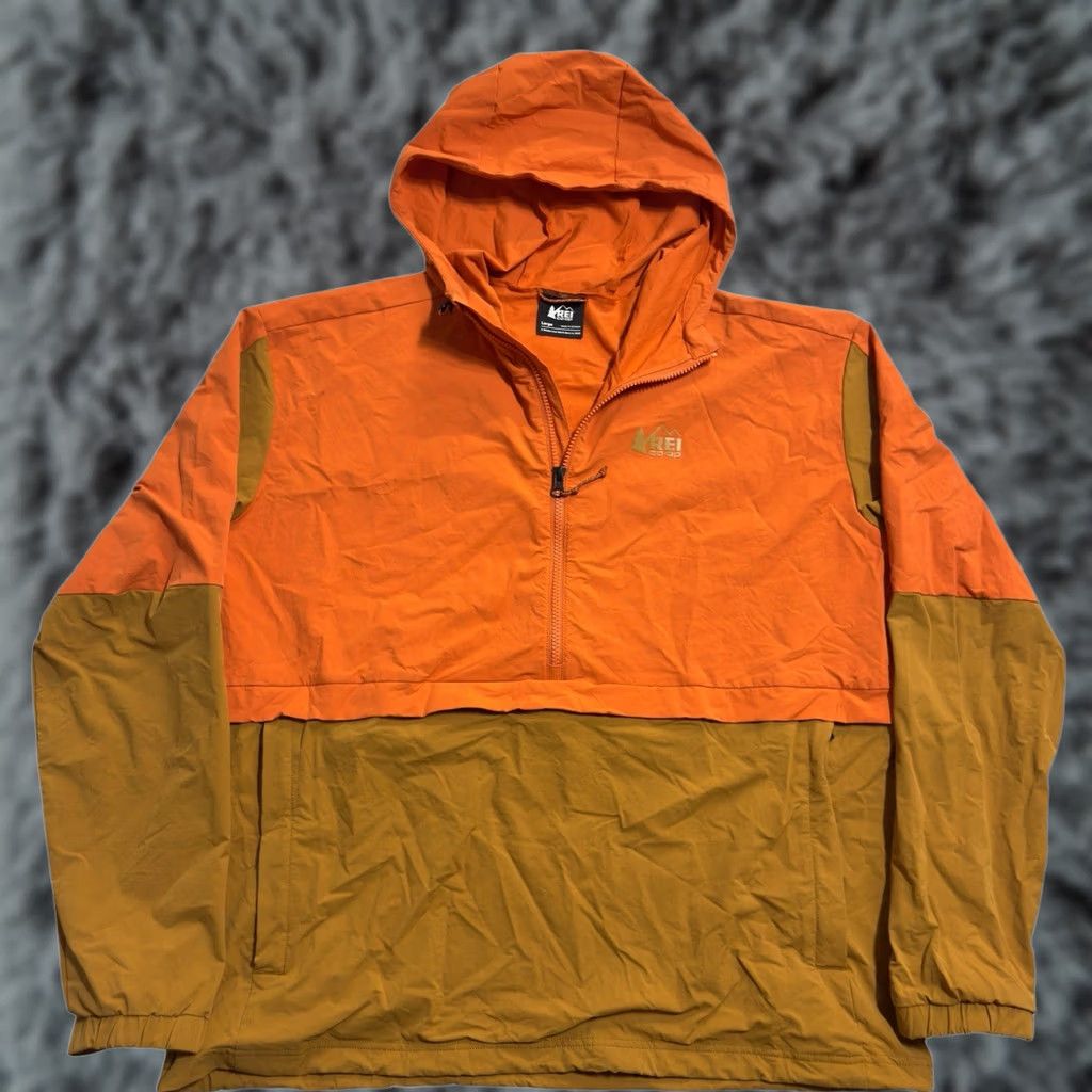 Vintage REI Co-Op Anorak Jacket Orange/Brown L Mens Size US L / EU 52-54 / 3 - 1 Thumbnail