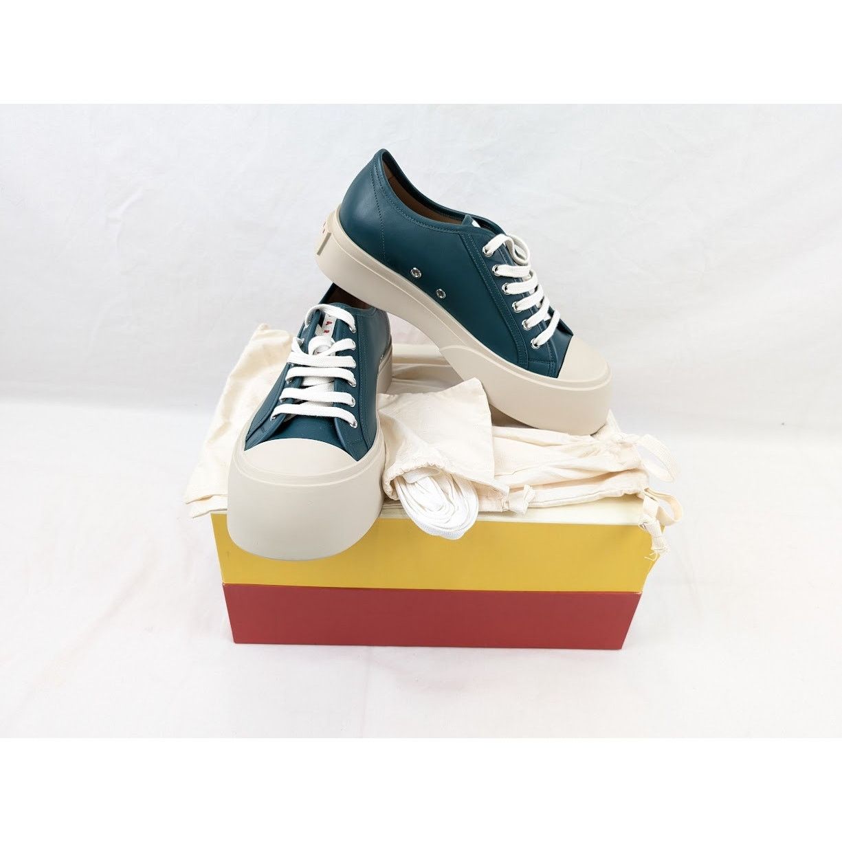 Marni o1rshd1 Low-Top Sneakers in Green/Beige Size US 11 / EU 44 - 21 Thumbnail
