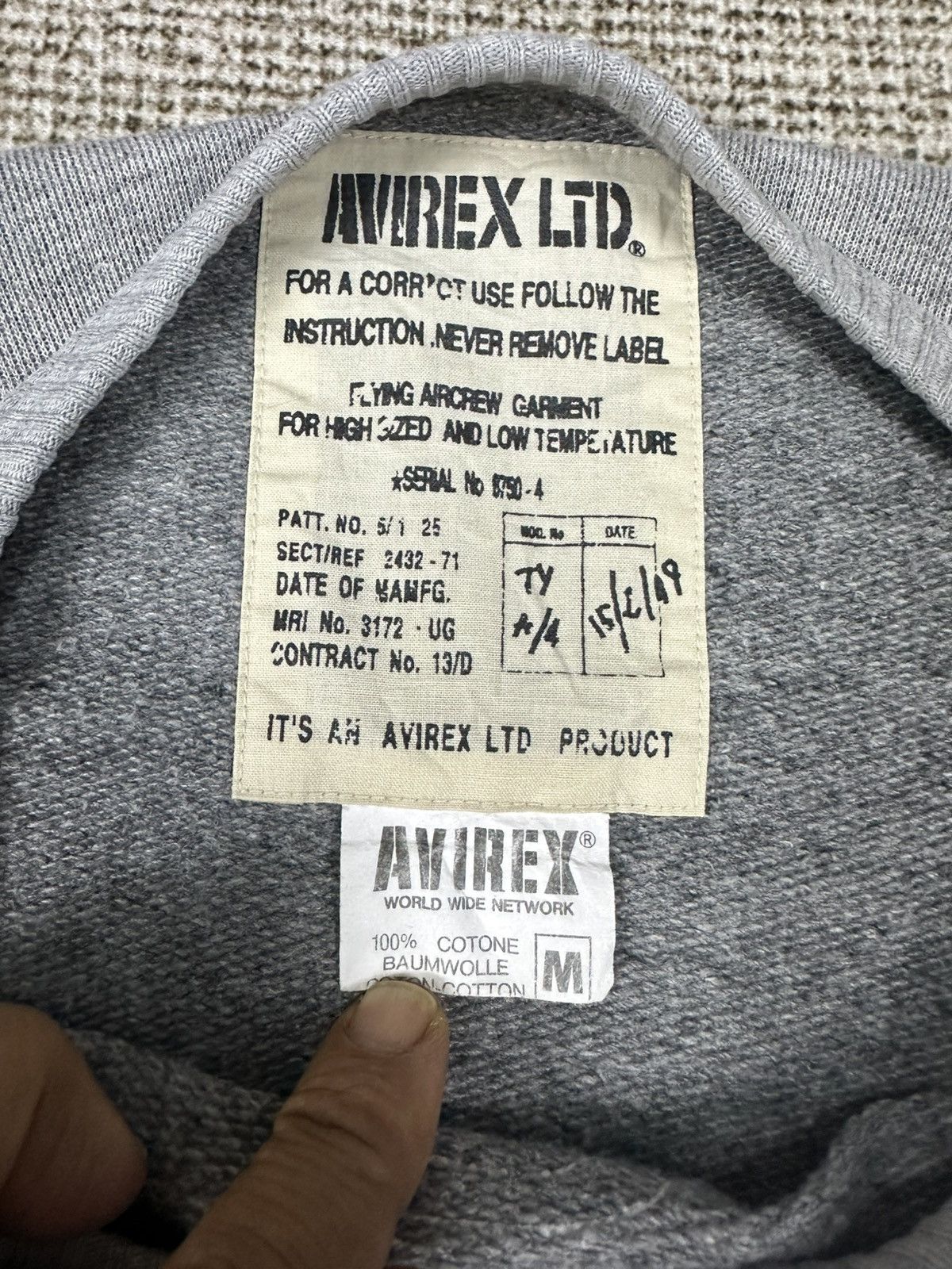 Avirex Avirex Tropic Lightning Us Army Distressed Sweatshirt Z409 Size US M / EU 48-50 / 2 - 13 Thumbnail