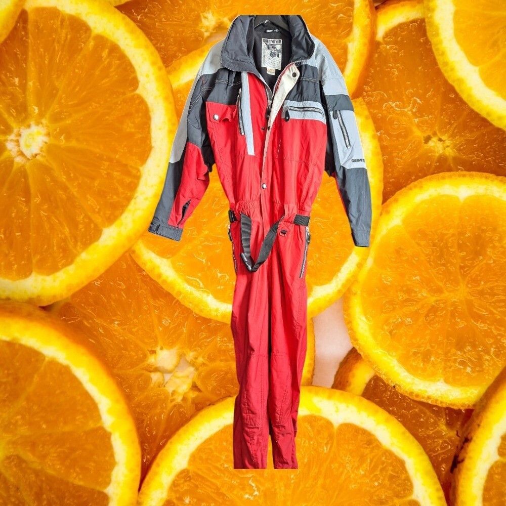 Obermeyer Obermeyer Ski Suit XXL Mens Red Gray Insulated Snowsuit Wint Size ONE SIZE - 1 Thumbnail