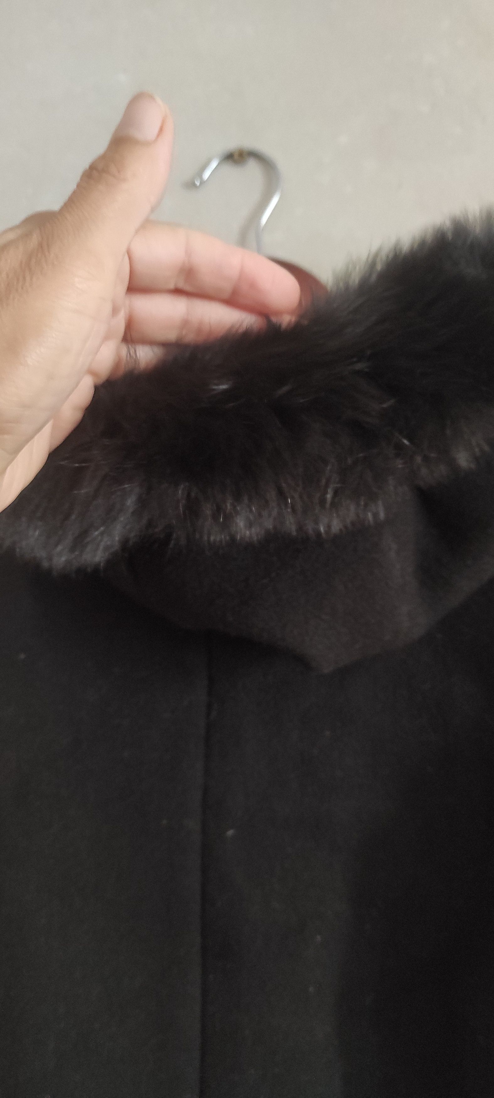 Sandro Sando Paris Short Hooded Women Wool Coat Natural Fox fur Size S / US 4 / IT 40 - 9 Thumbnail