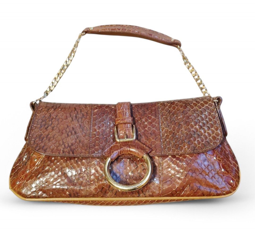 Dolce & Gabbana - Vintage Brown Python Handbag Shoulder