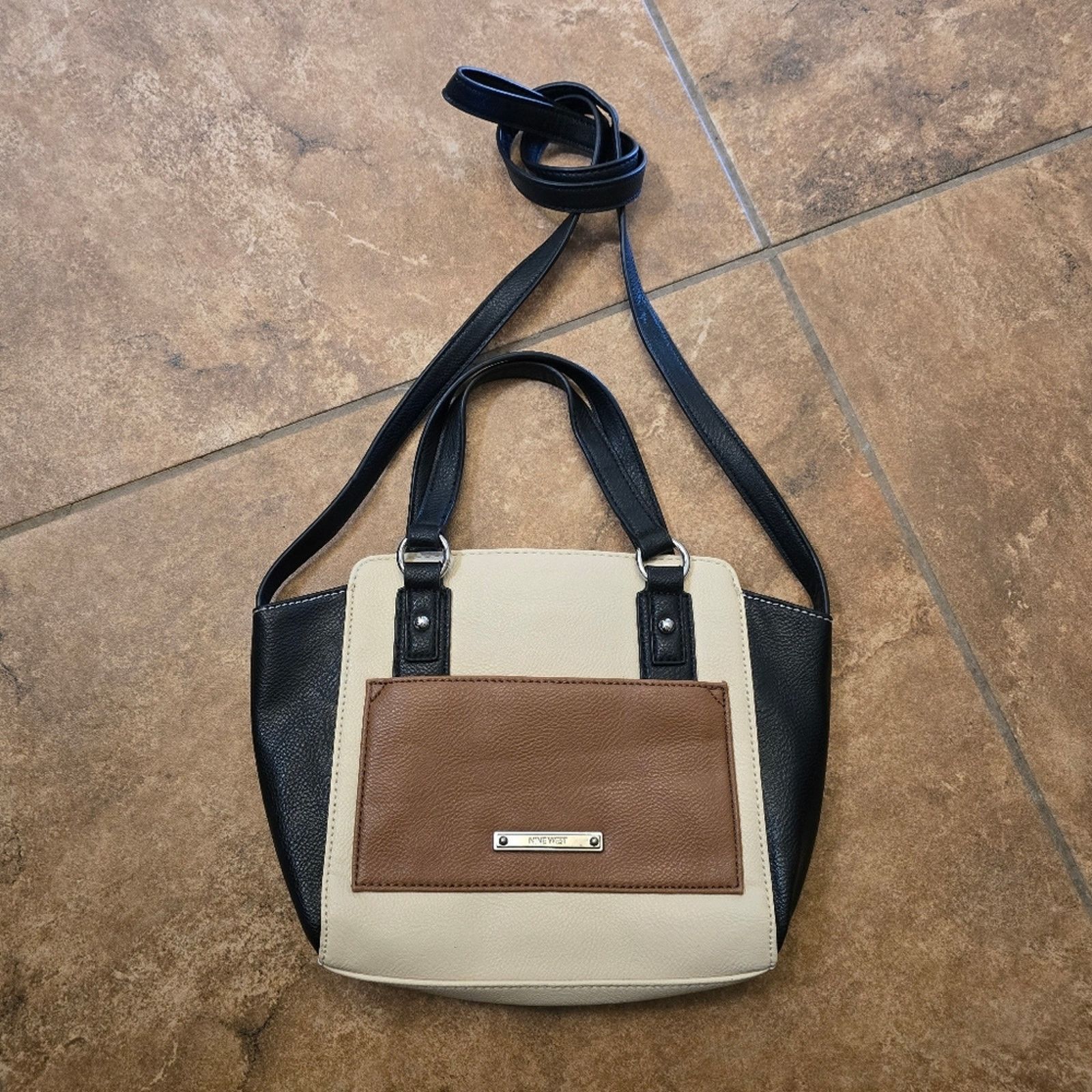 Nine West Multicolored Colorblock Nine West Handbag Size ONE SIZE - 5 Thumbnail