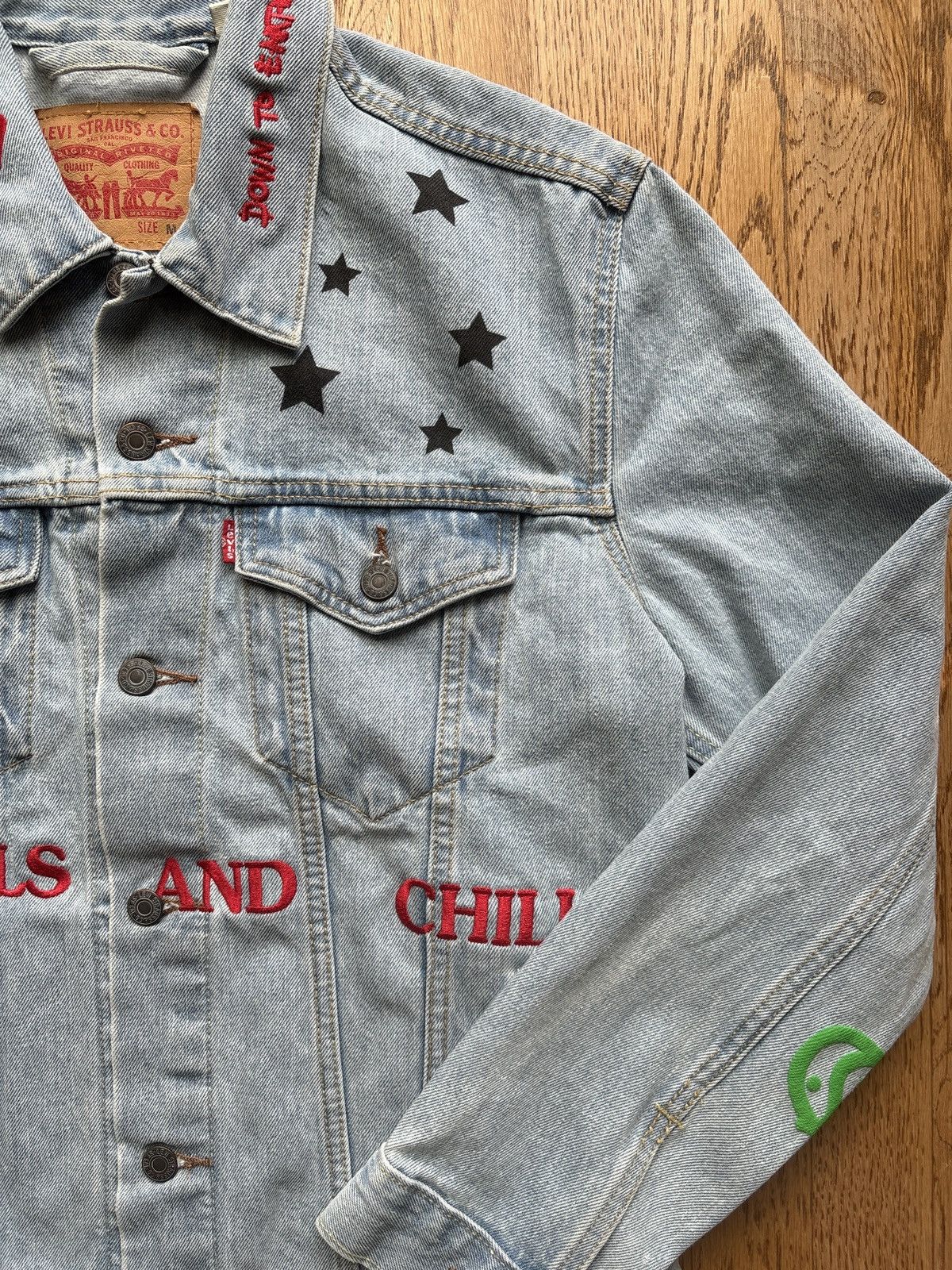 Travis Scott Travis Scott Astroworld Levi’s Denim Jacket Size US M / EU 48-50 / 2 - 12 Thumbnail