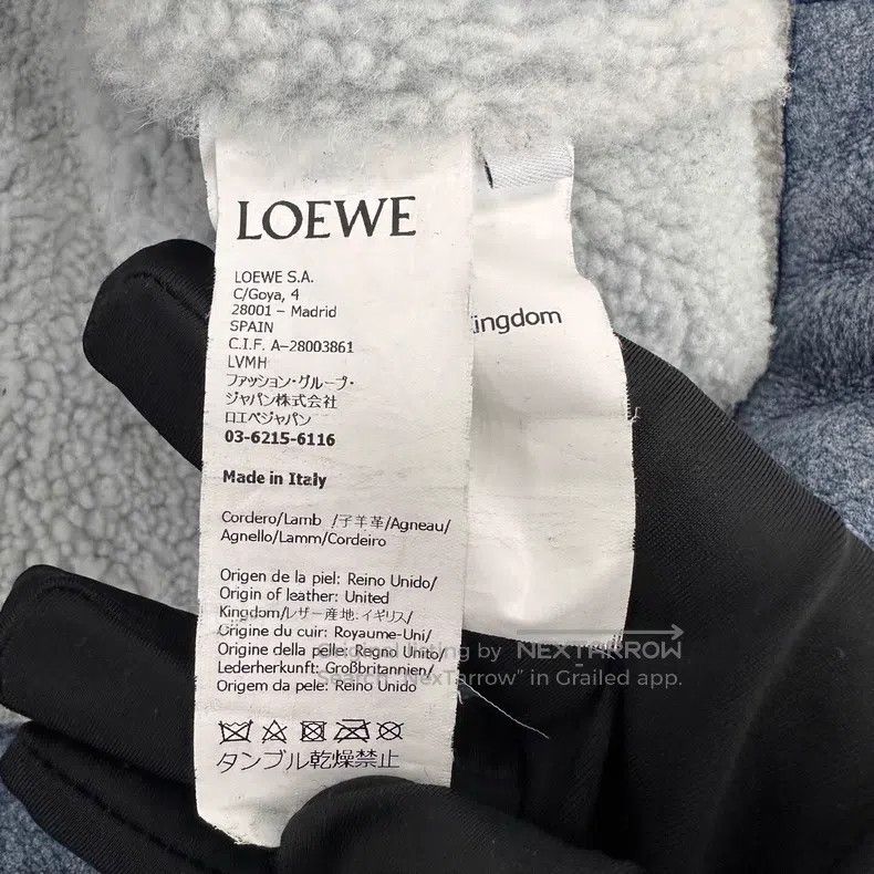 Loewe Loewe Blue fur and leather integrated jacket Size US L / EU 52-54 / 3 - 5 Thumbnail