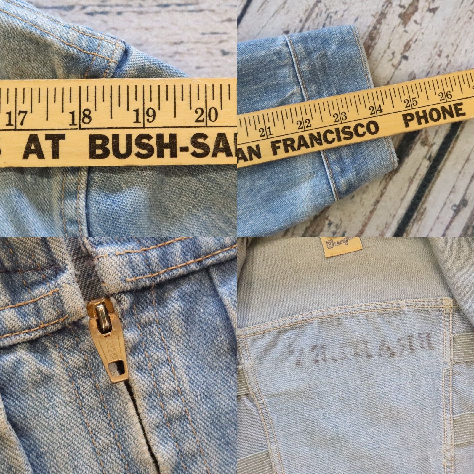 Wrangler Vintage Wrangler Pleated Denim Trucker Jacket Blue Bell Size US XXS / EU 40 - 9 Thumbnail