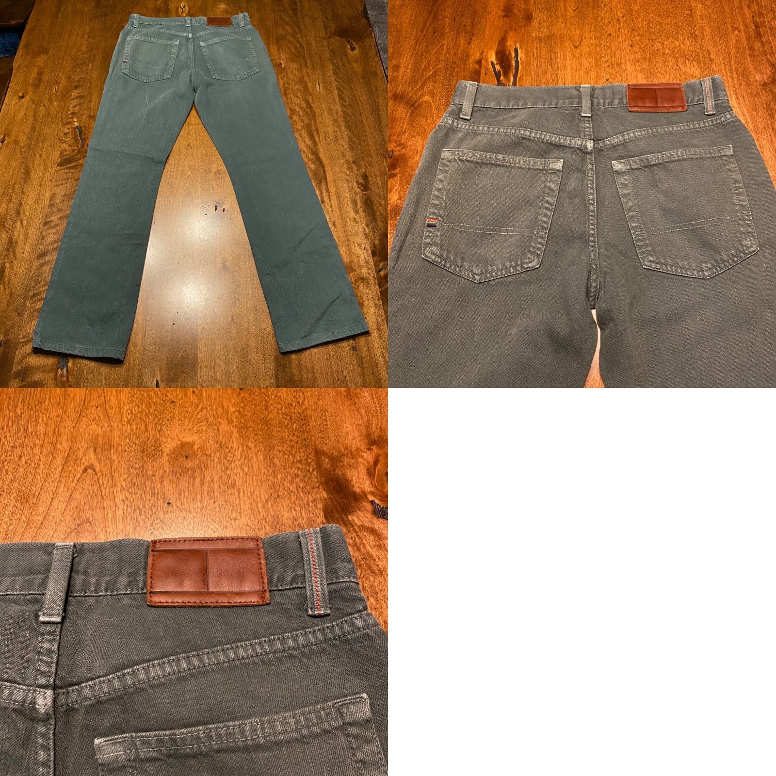 Tommy Hilfiger Tommy Hilfiger Jeans Mens 28x29 Straight Leg Green Denim Outdoor Regular Distressed No Size US 28 / EU 44 - 8 Thumbnail