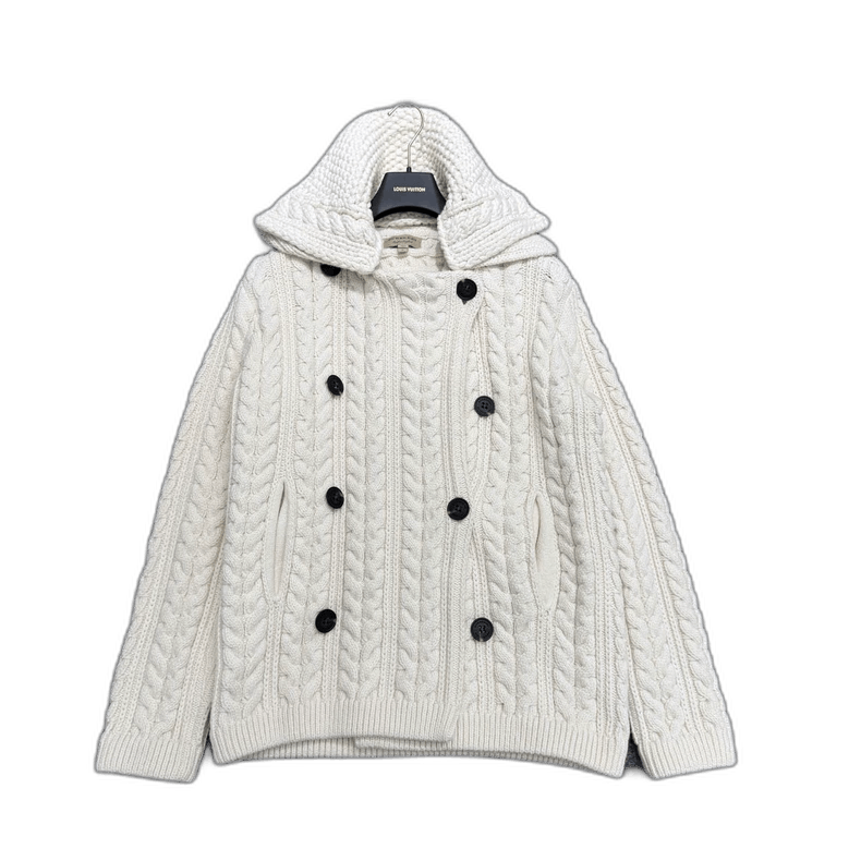 Burberry Burberry Knit Jacket with Hood and Buttons-yf Size US M / EU 48-50 / 2 - 1 Thumbnail