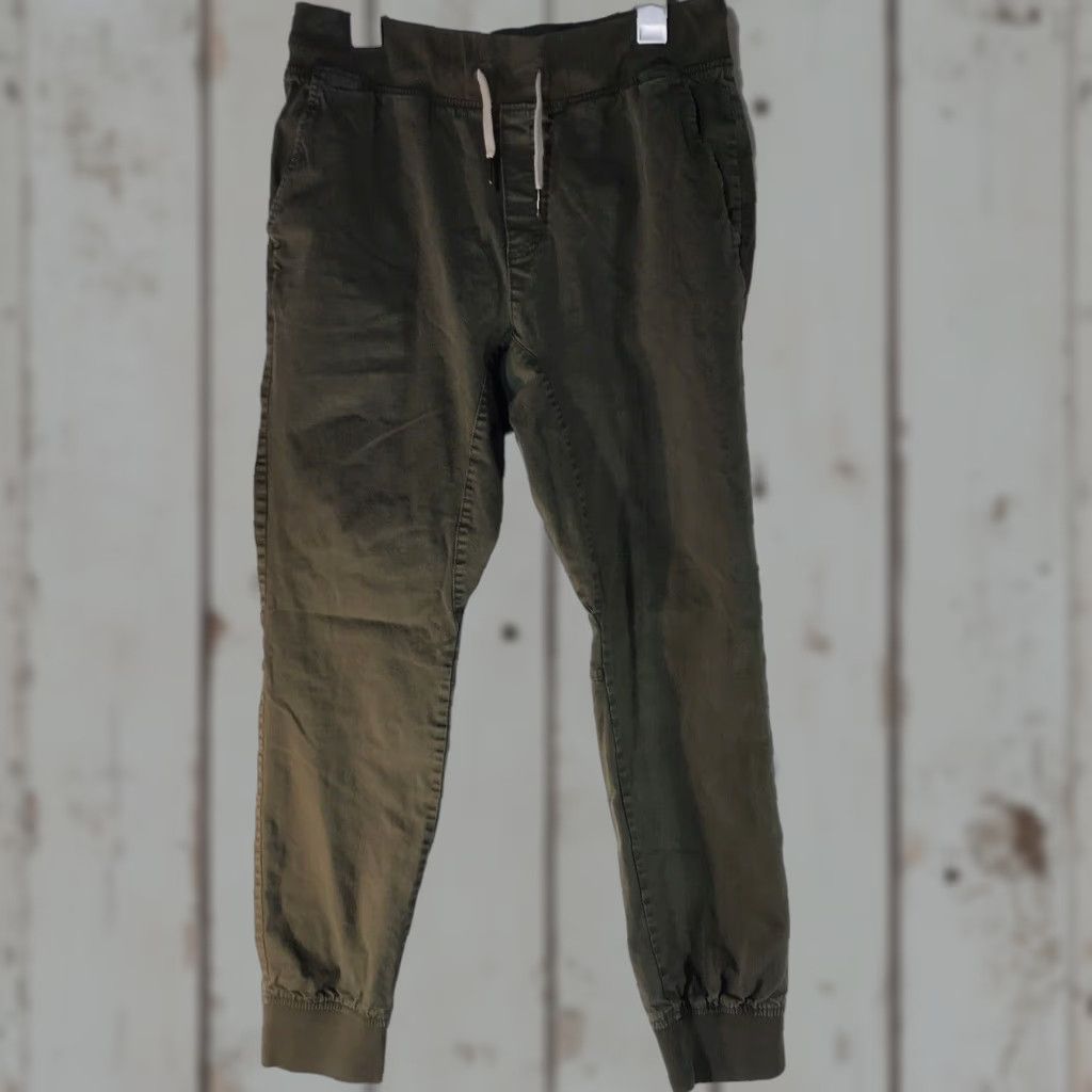 H&M H&M Divided Olive Green Joggers Mens Size 36 Regular Tapered Cotton Size US 36 / EU 52 - 1 Thumbnail