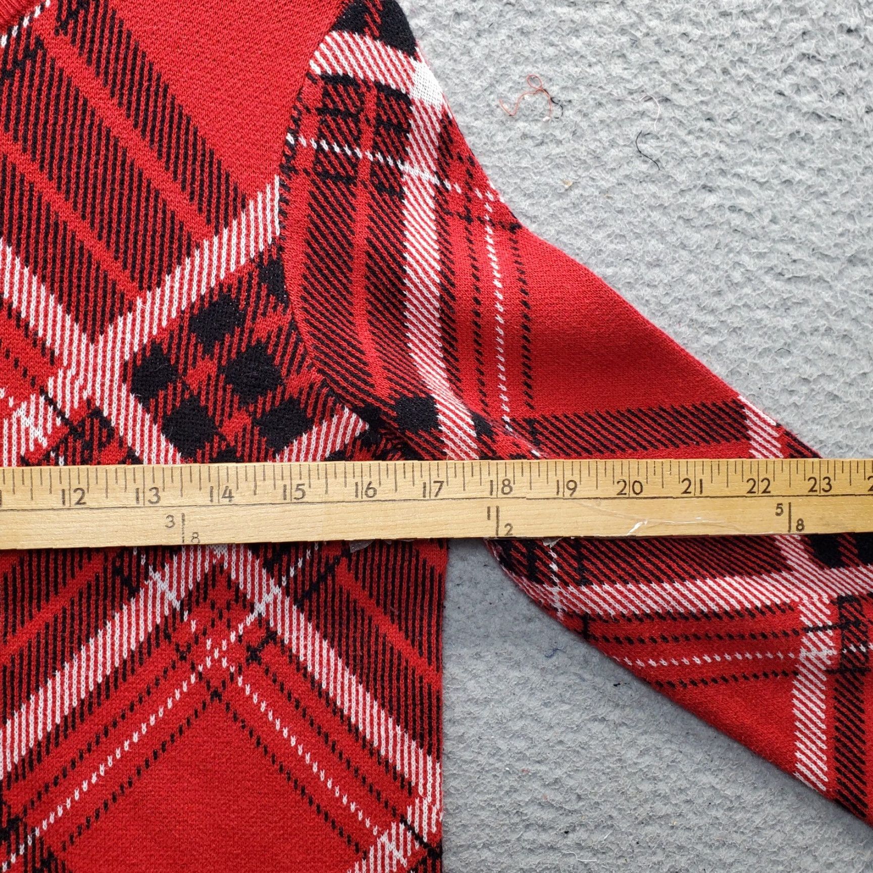 Charter Club Charter Club Sweater Womens PM Multicolor Plaid Crew Neck Pullover Knit Raglan Long Sleeve Casual Size M / US 6-8 / IT 42-44 - 4 Thumbnail