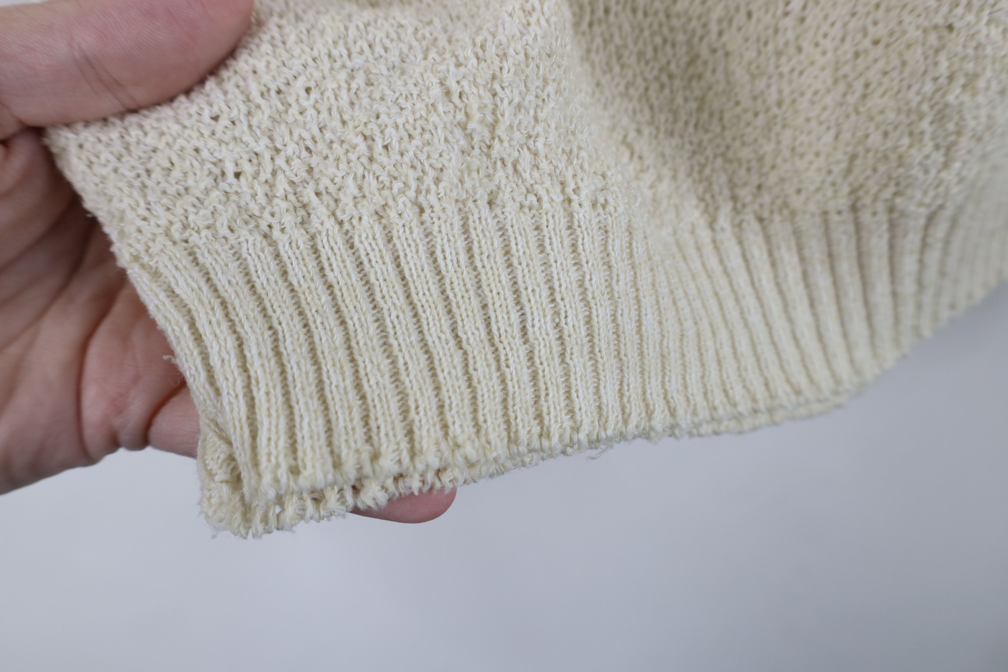 Vintage Vintage 50s 60s Streetwear Crochet Short Sleeve Sweater USA Size L / US 10 / IT 46 - 8 Thumbnail