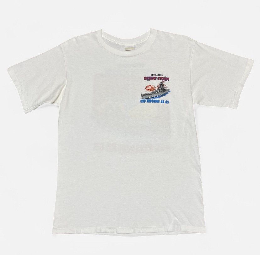 Other Vintage 1991 operation dessert storm battle ship T-shirt Size US M / EU 48-50 / 2 - 2 Thumbnail