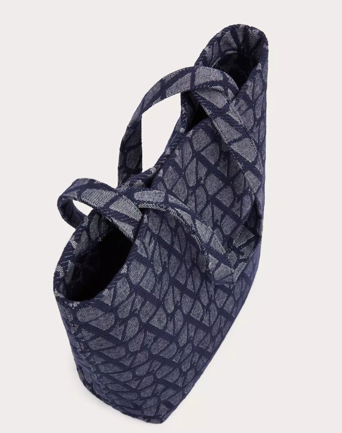 Valentino oc11z0725 Size: OS/ Mini Toile Shopping Bag in Melange/Black Size ONE SIZE - 5 Thumbnail