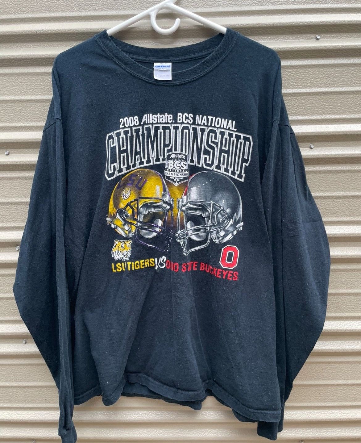 Gildan 2008 Allstate BCS National Championship LSU Tigers vs Ohio Size US XL / EU 56 / 4 - 2 Thumbnail
