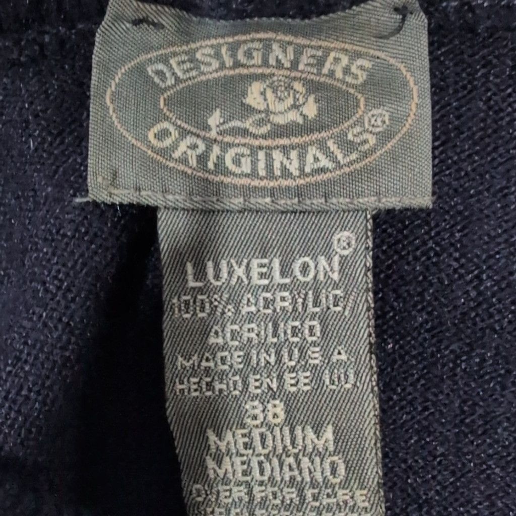 Designer Designers Originals Chic Black Knit Top size Medium. Size L / US 10 / IT 46 - 4 Thumbnail