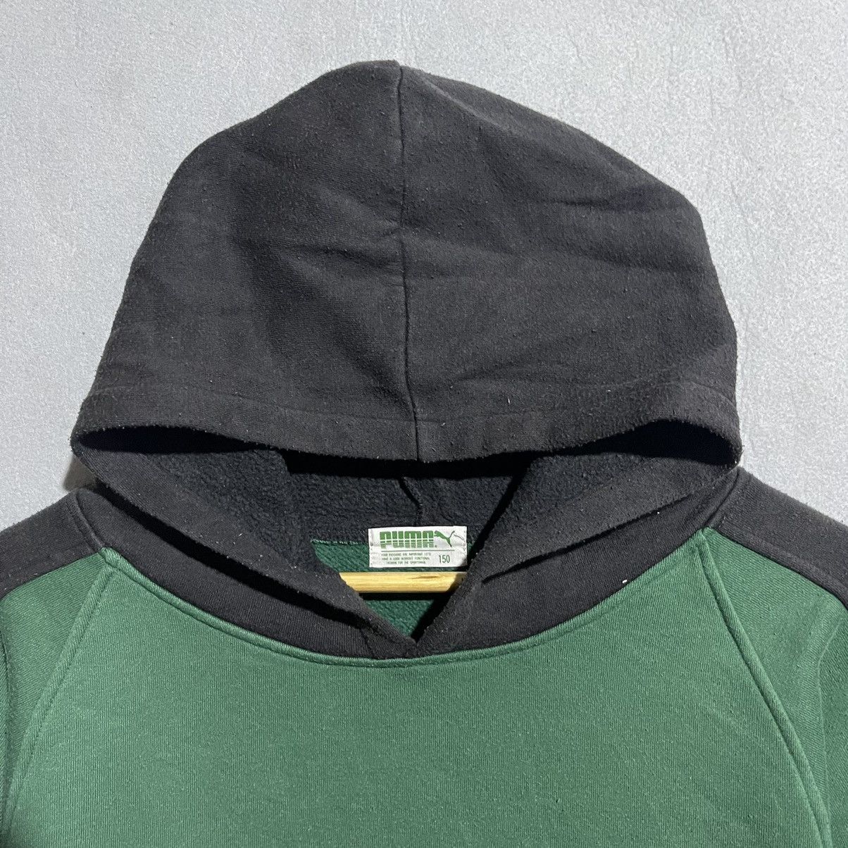 Puma Vintage Puma Hoodie – Green & Black Panel Design Size US M / EU 48-50 / 2 - 2 Thumbnail