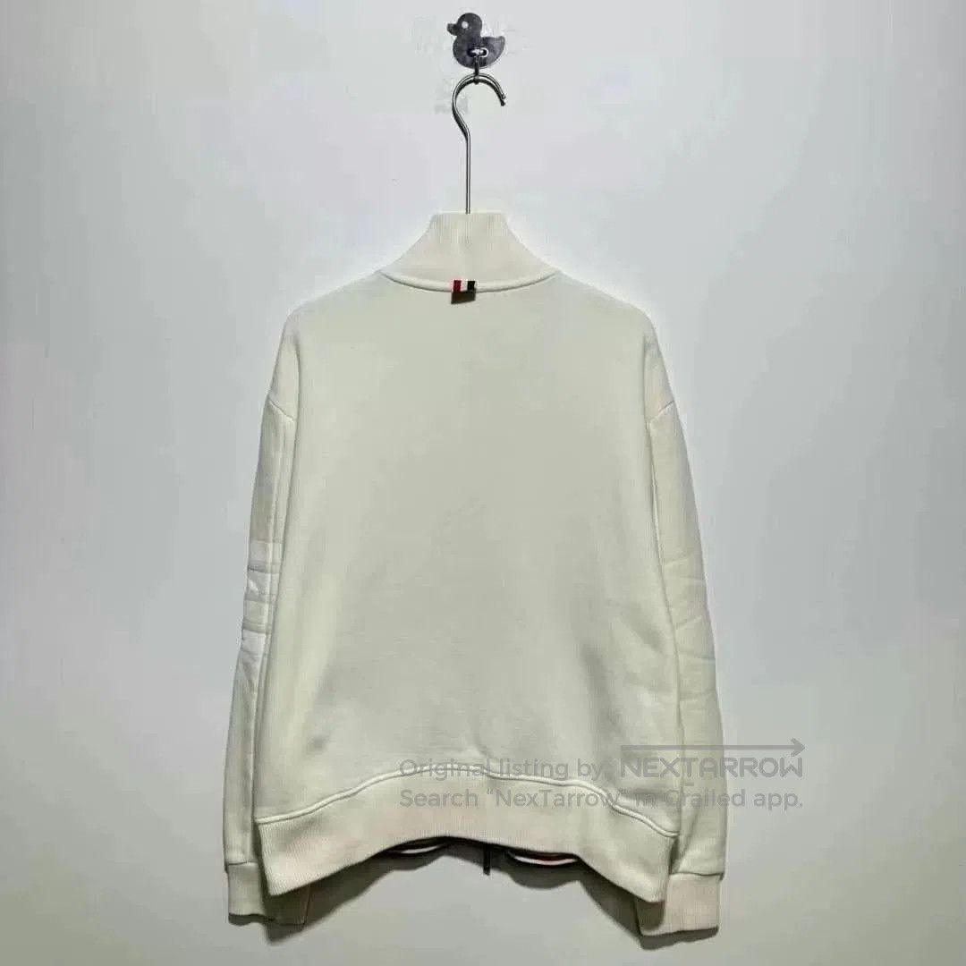 Thom Browne thom browne beige zip jacket with stripes. Size US M / EU 48-50 / 2 - 4 Thumbnail