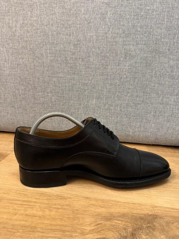 LODING Loding 1998 Paris Derby Leather Black Shoes Lace Ups 6 40 Size US 7 / EU 40 - 3 Thumbnail