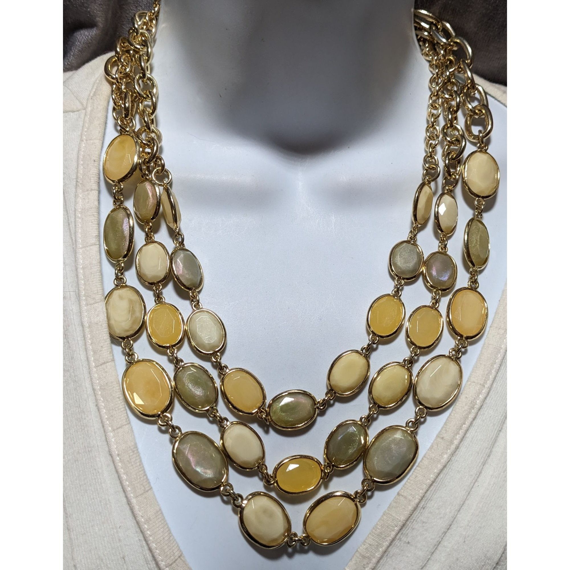 Talbots Vintage Talbots Multilayer Gemmed Necklace Size ONE SIZE - 4 Thumbnail