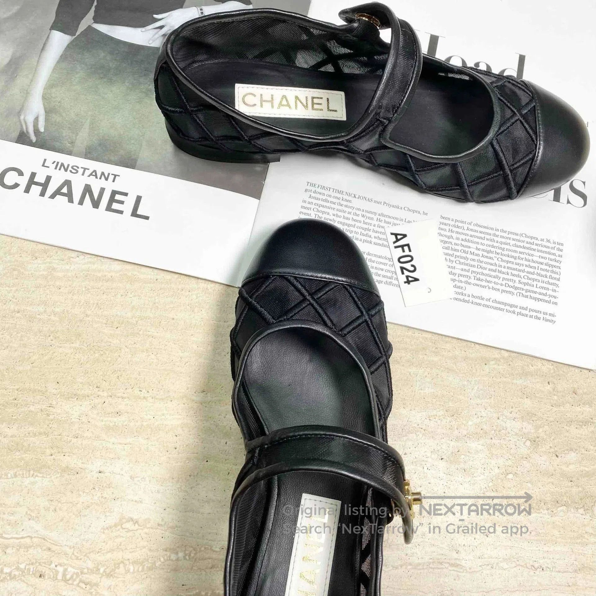 Chanel CHANEL Quilted Mary Jane Flat Shoes. Size US 6.5 / IT 36.5 - 4 Thumbnail