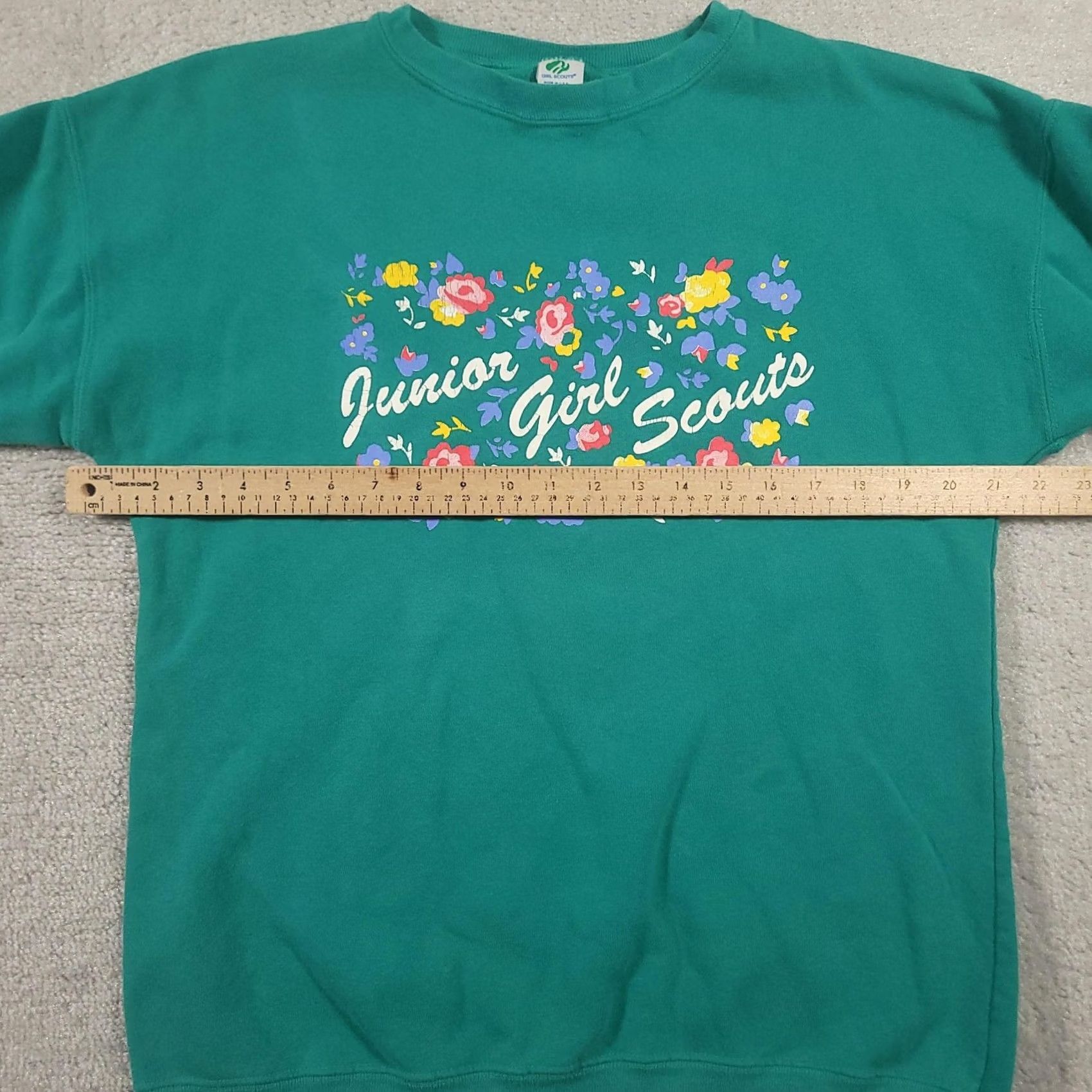 Vintage VINTAGE Girl Scouts Sweatshirt Womens Medium Green Junior Made USA 90s Size M / US 6-8 / IT 42-44 - 4 Thumbnail