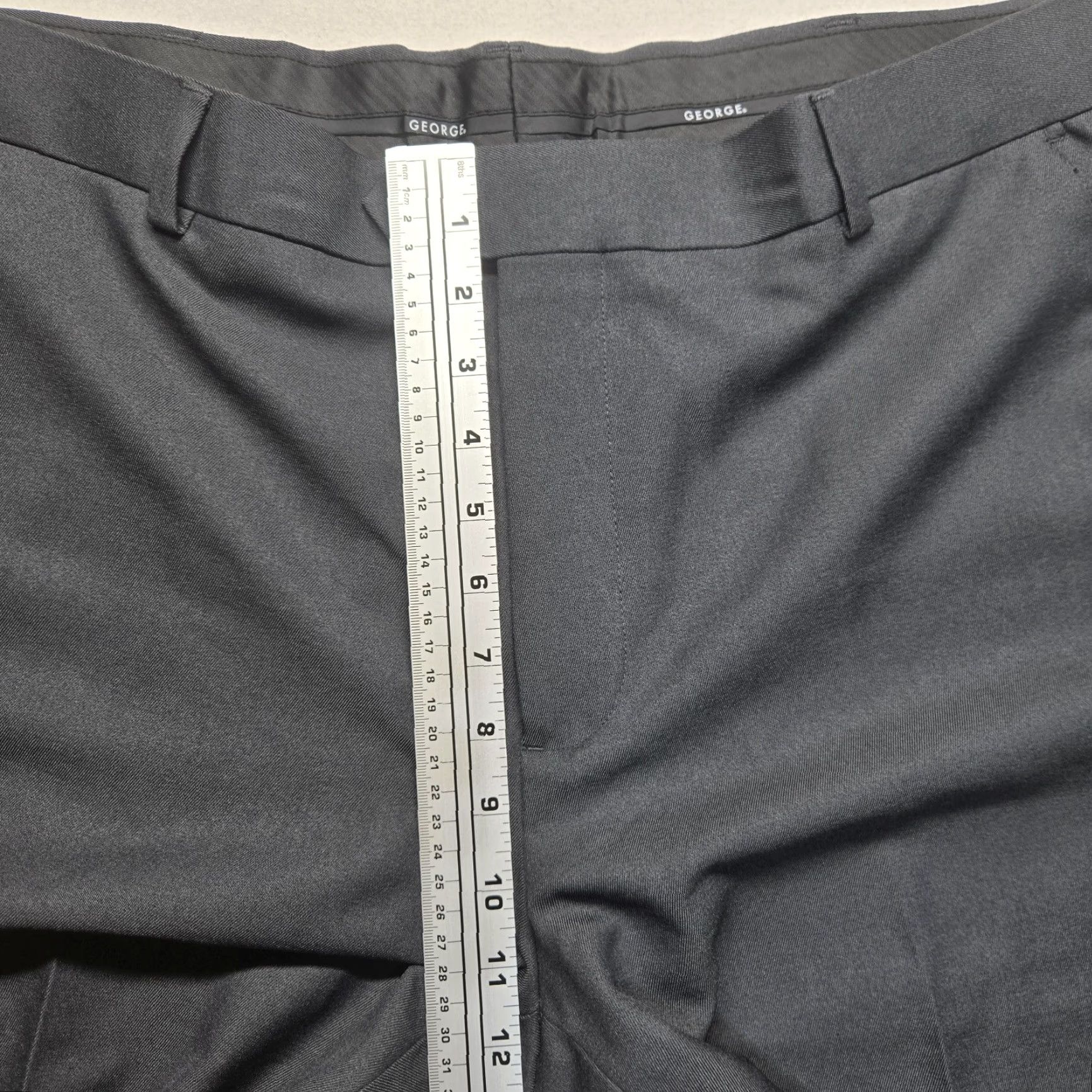 George George Black Dress Pants Slacks 5-Pocket 30 Inseam 38 Waist Adult Men's Size 38 x 30 Regular Fit Pants Size US 38 / EU 54 - 5 Thumbnail