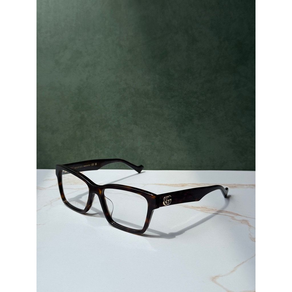 Gucci NEW Gucci GG1476OK Havana Brown Cat Eye Eyeglasses Frames Size ONE SIZE - 4 Thumbnail