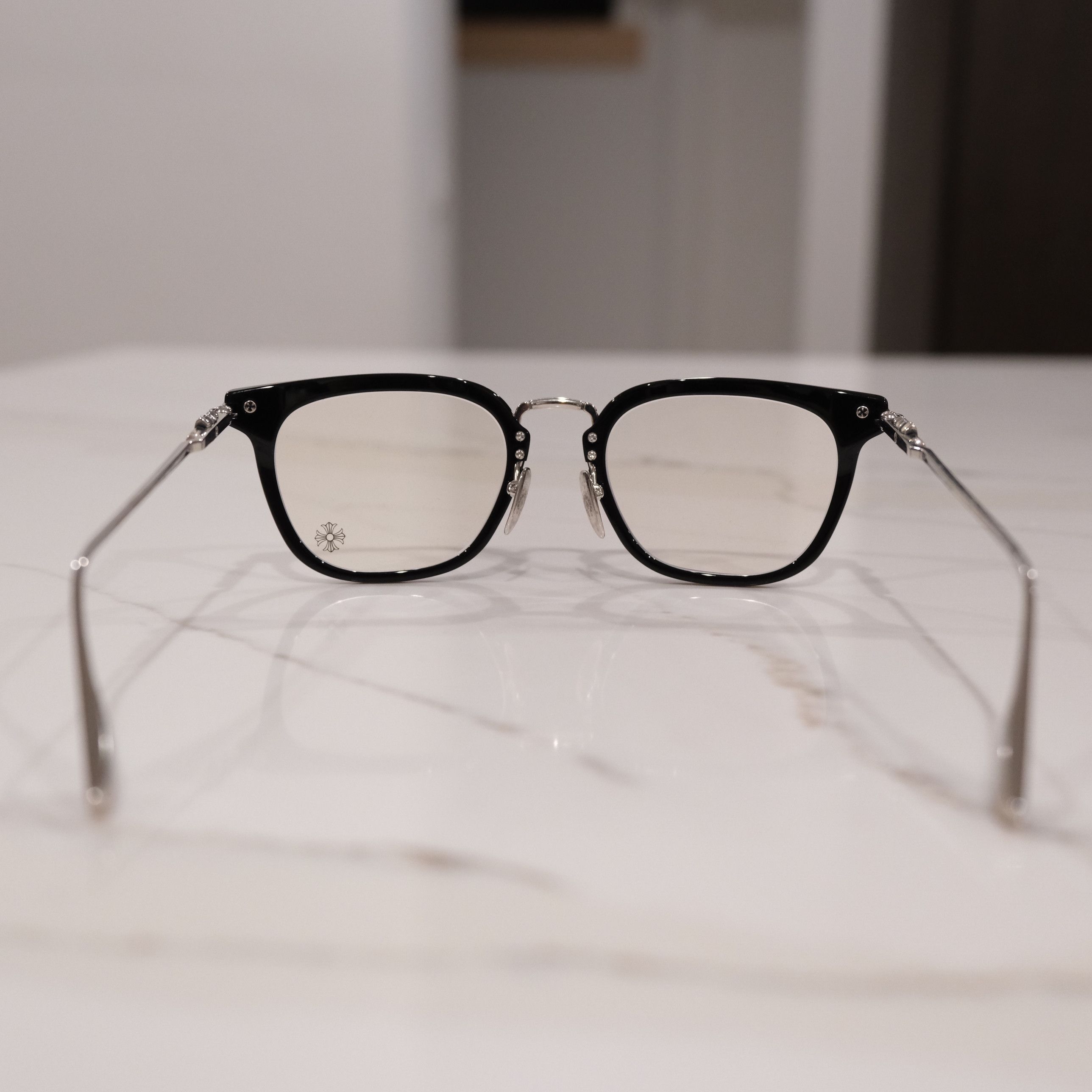 Chrome Hearts CHROME HEARTS CLOACO BLACK & SILVER GLASSES Size ONE SIZE - 8 Thumbnail