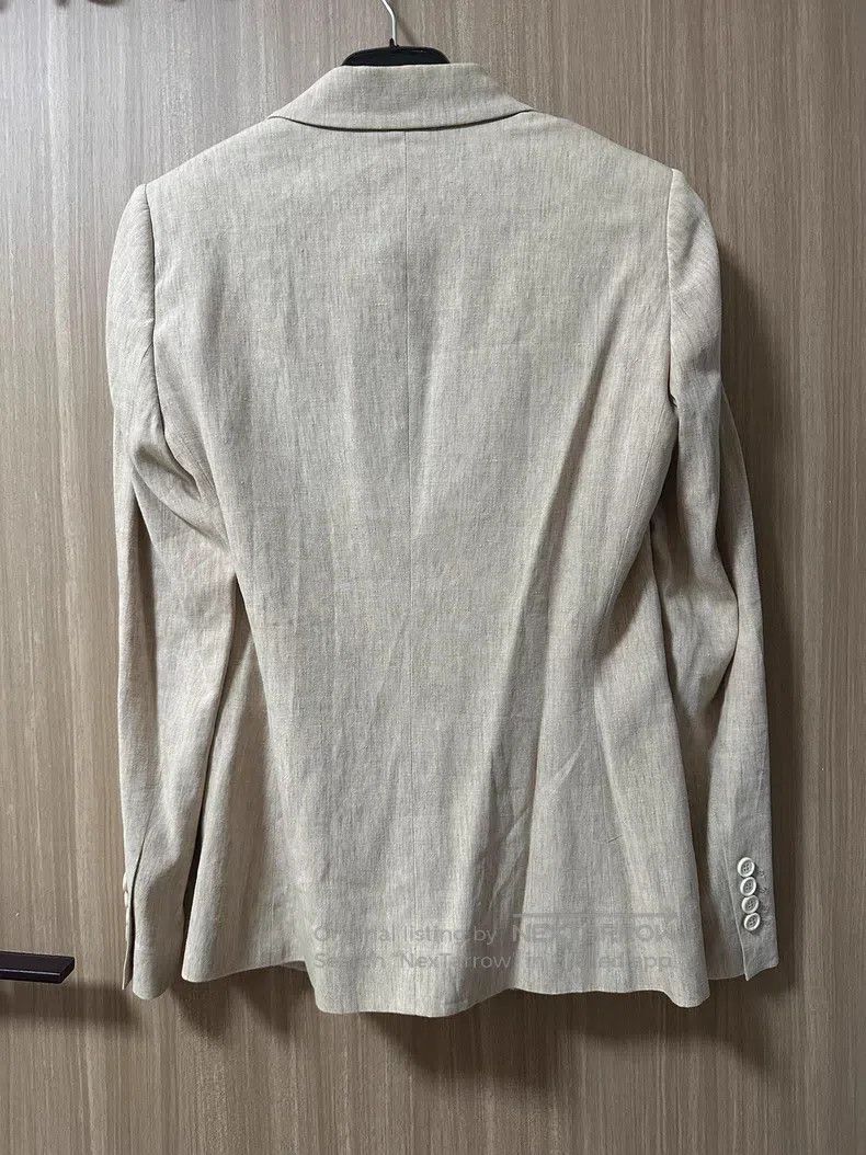 Brunello Cucinelli Brunello Cucinelli Beige Color Linen Casual Blazer Size S / US 4 / IT 40 - 2 Thumbnail