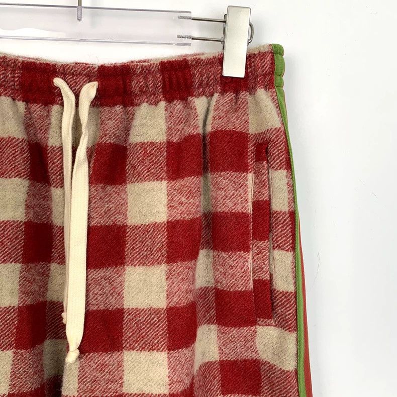 Gucci Gucci Size XS Color-blocked plaid wool drawstring casual Size US 30 / EU 46 - 3 Thumbnail