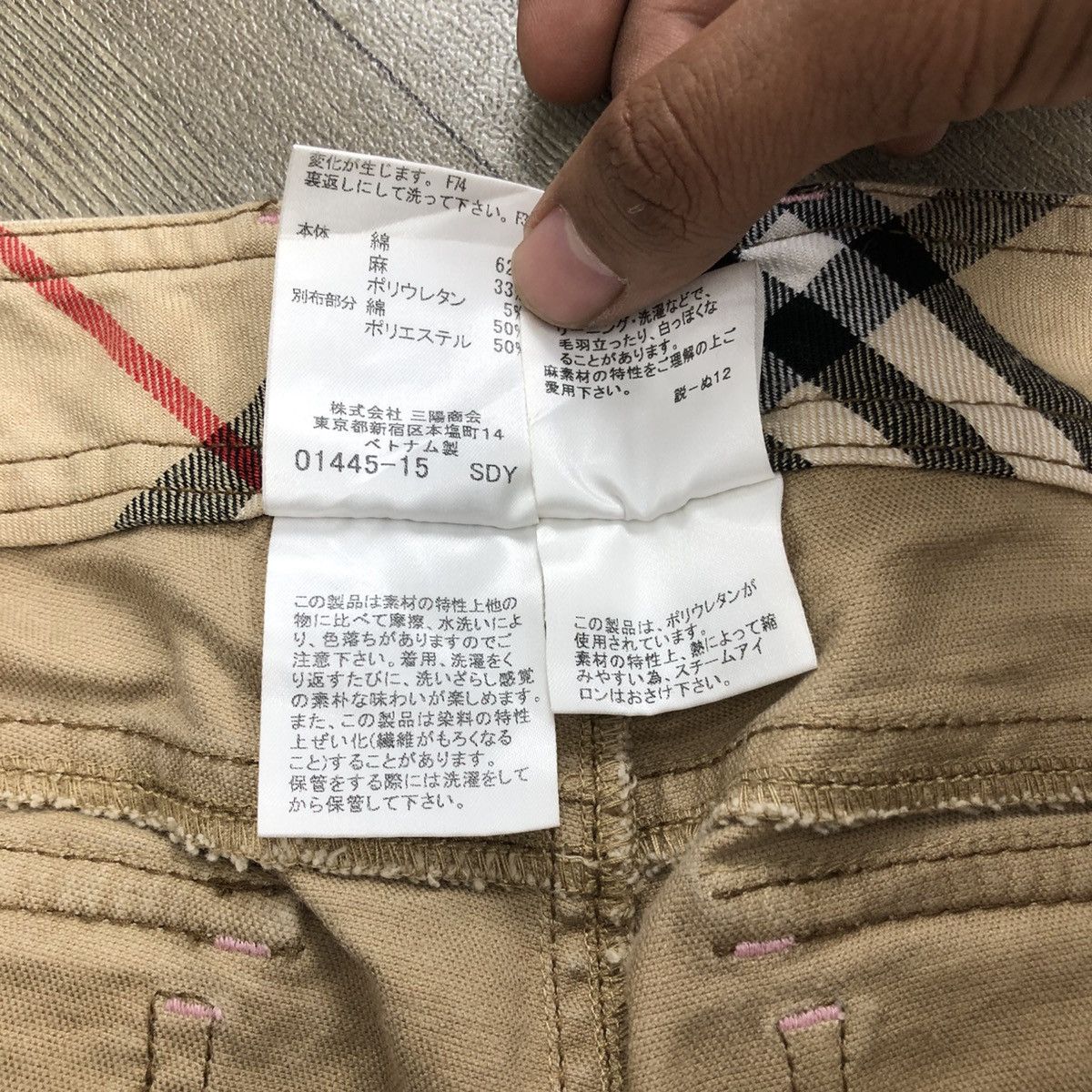 Burberry × Burberry Prorsum × Vintage 1990s Burberry London Blue Label Fatigue Cargo Pants Size US 28 / EU 44 - 9 Thumbnail