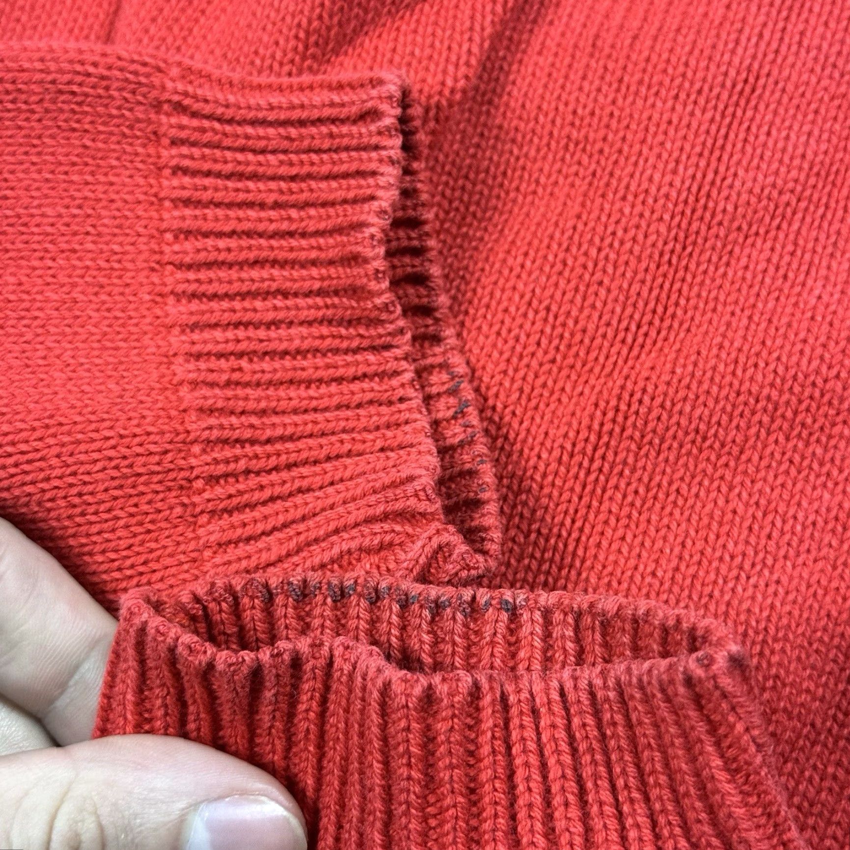 Vintage VTG 90s Jacqueline Ferrar Geometric Wool/Cotton Knit Dress Shirt Dress Womens L Red 1990s Abstract Geometric Casual Vintage Clothing Size L / US 10 / IT 46 - 7 Thumbnail