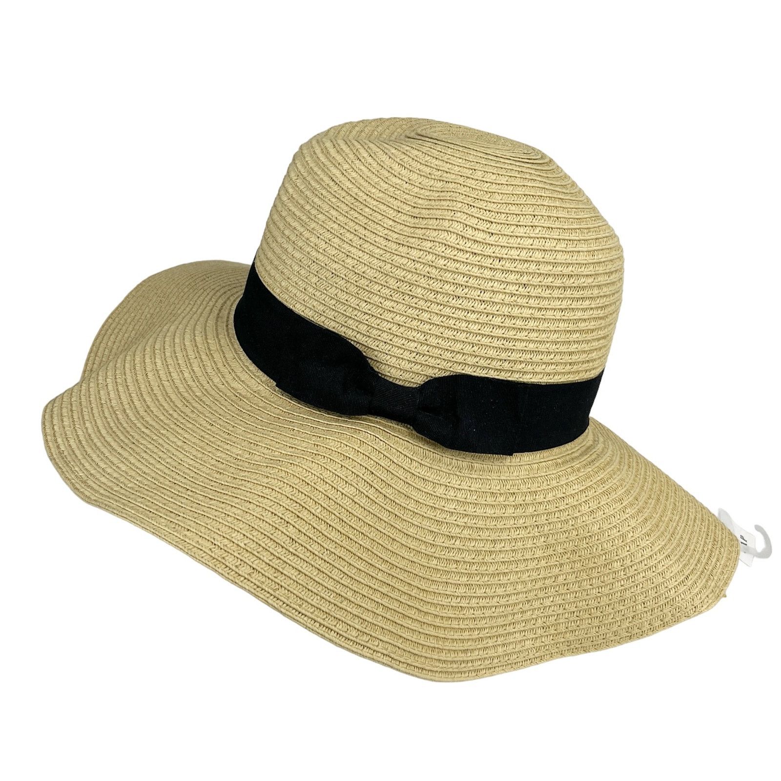Gap GAP Womens Packable Sun Hat Wide Brim Beige Black New Size ONE SIZE - 3 Thumbnail
