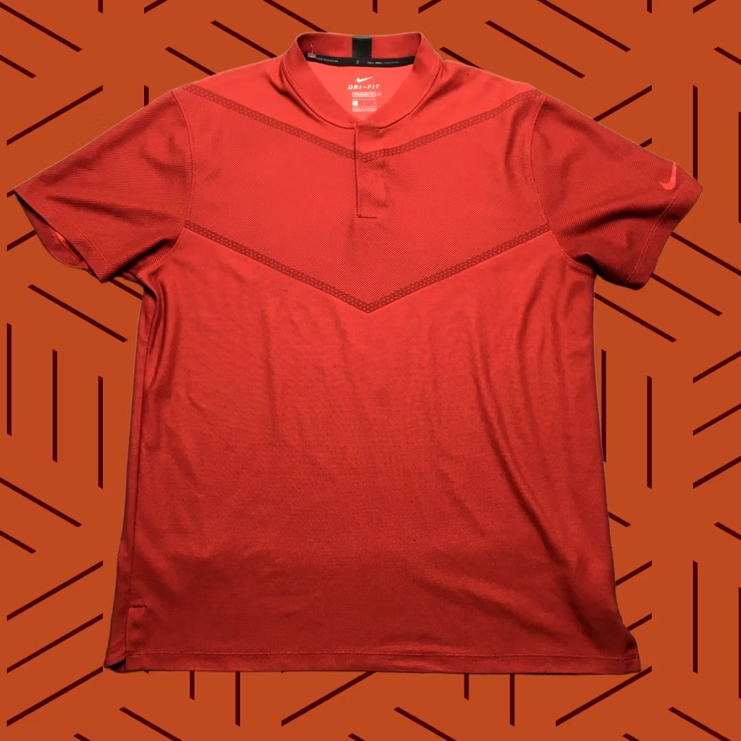 Nike Nike Tiger Woods Polo Mens Large Red Dri-Fit Golf Shirt Size US L / EU 52-54 / 3 - 1 Thumbnail