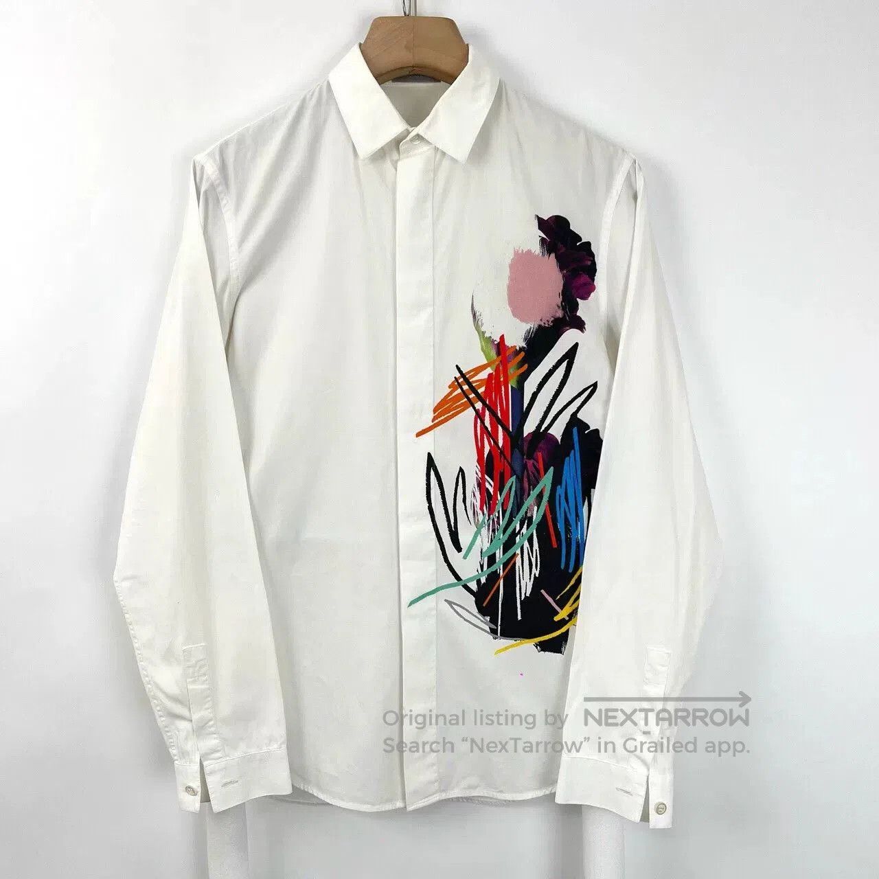 Dior Dior Floral Graffiti Long-Sleeve Shirt. Size M / US 6-8 / IT 42-44 - 1 Thumbnail