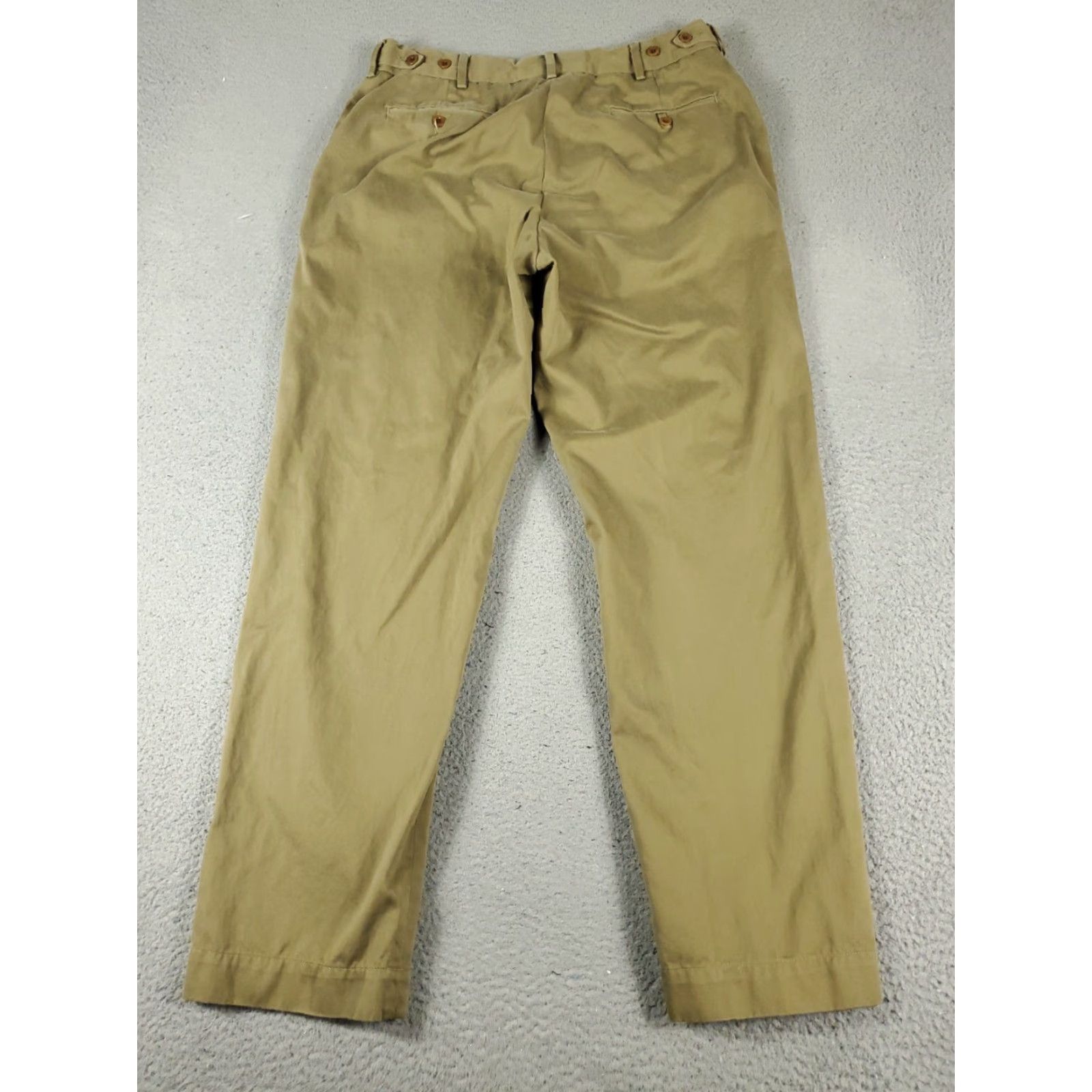 Ralph Lauren Ralph Lauren Chino Pants Mens 36x32 Beige Flat Front Casual Trousers Size US 36 / EU 52 - 6 Thumbnail