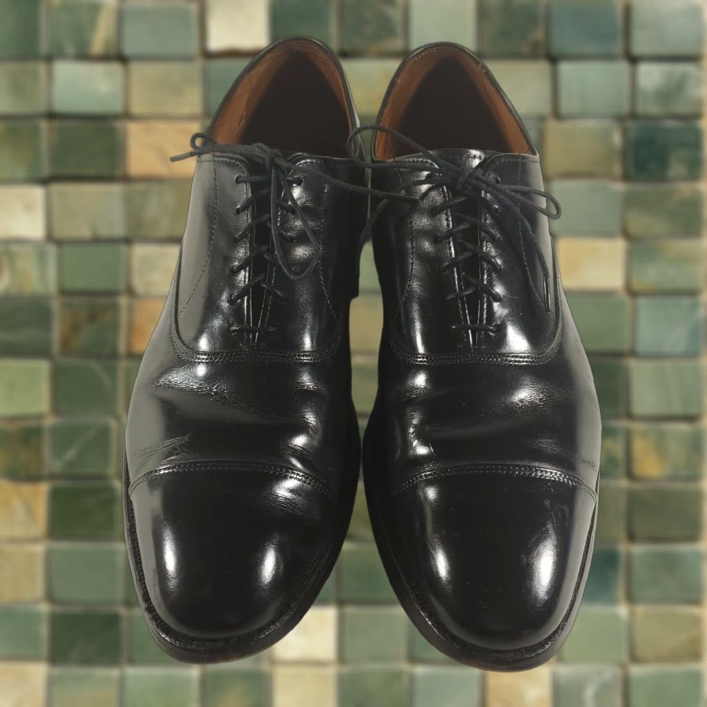 Allen Edmonds Allen Edmonds Park Avenue Black Leather Captoe Oxford Mens 9 B Dress Shoes Men Black Oxford Captoe Park Avenue Leather Mens 9 B Size US M / EU 48-50 / 2 - 1 Thumbnail