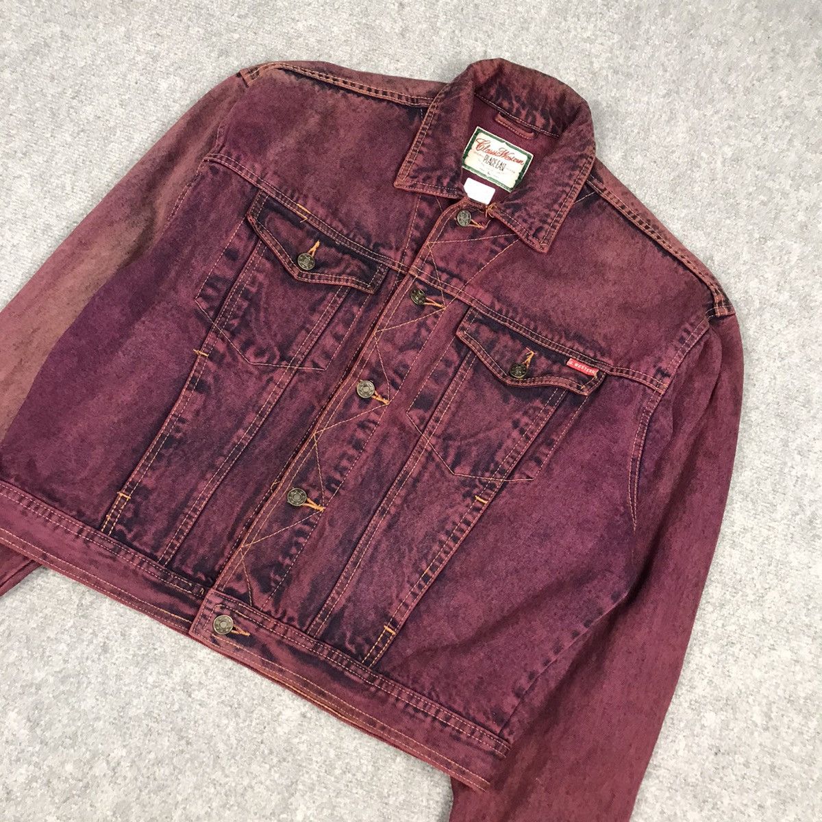 Other CLASSIC WESTERN TRUCKER DENIM FADED JACKET Size US L / EU 52-54 / 3 - 5 Thumbnail